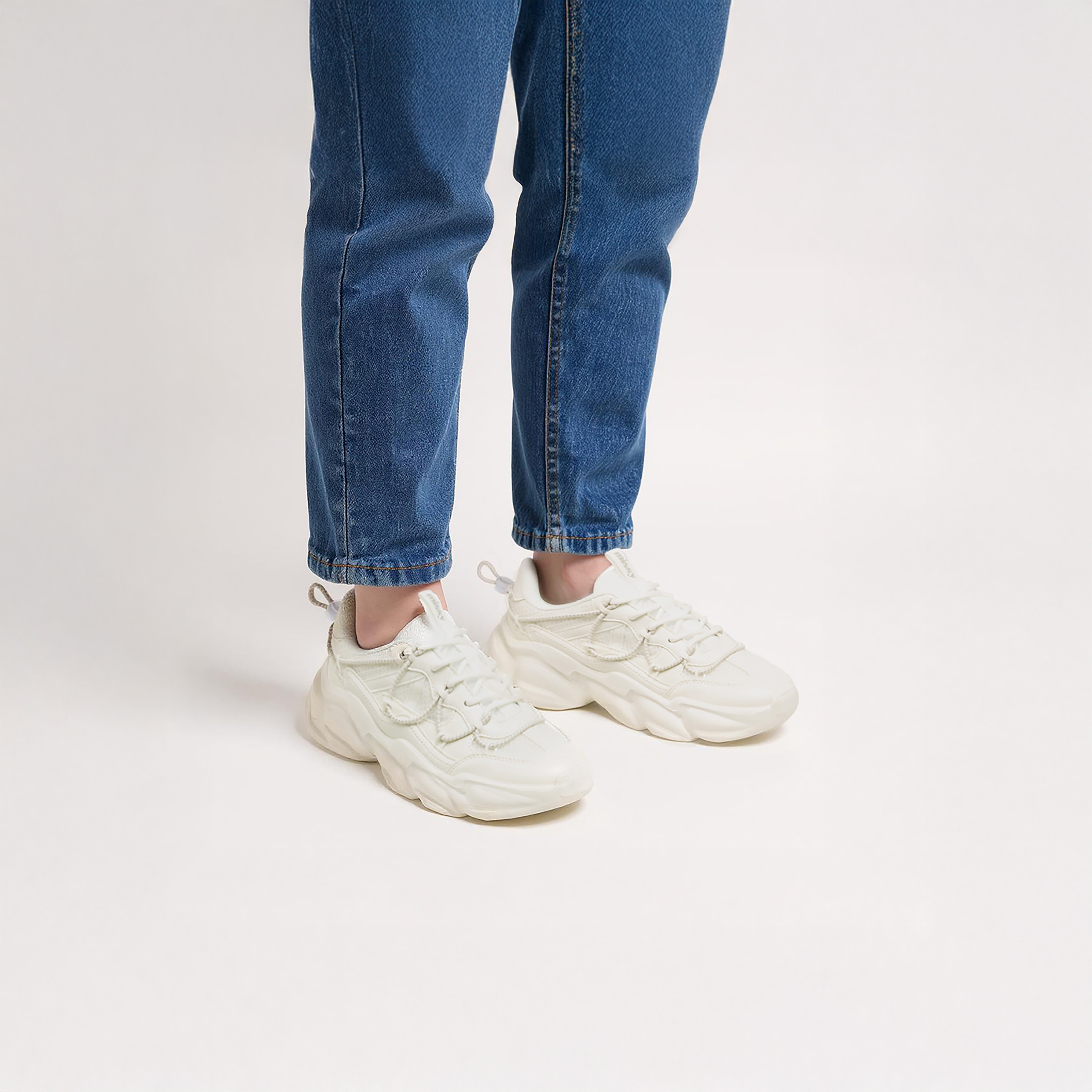 Missy Panelled Chunky Sneakers with Lace-Up Closure-women-shoes-sneakers-image-2