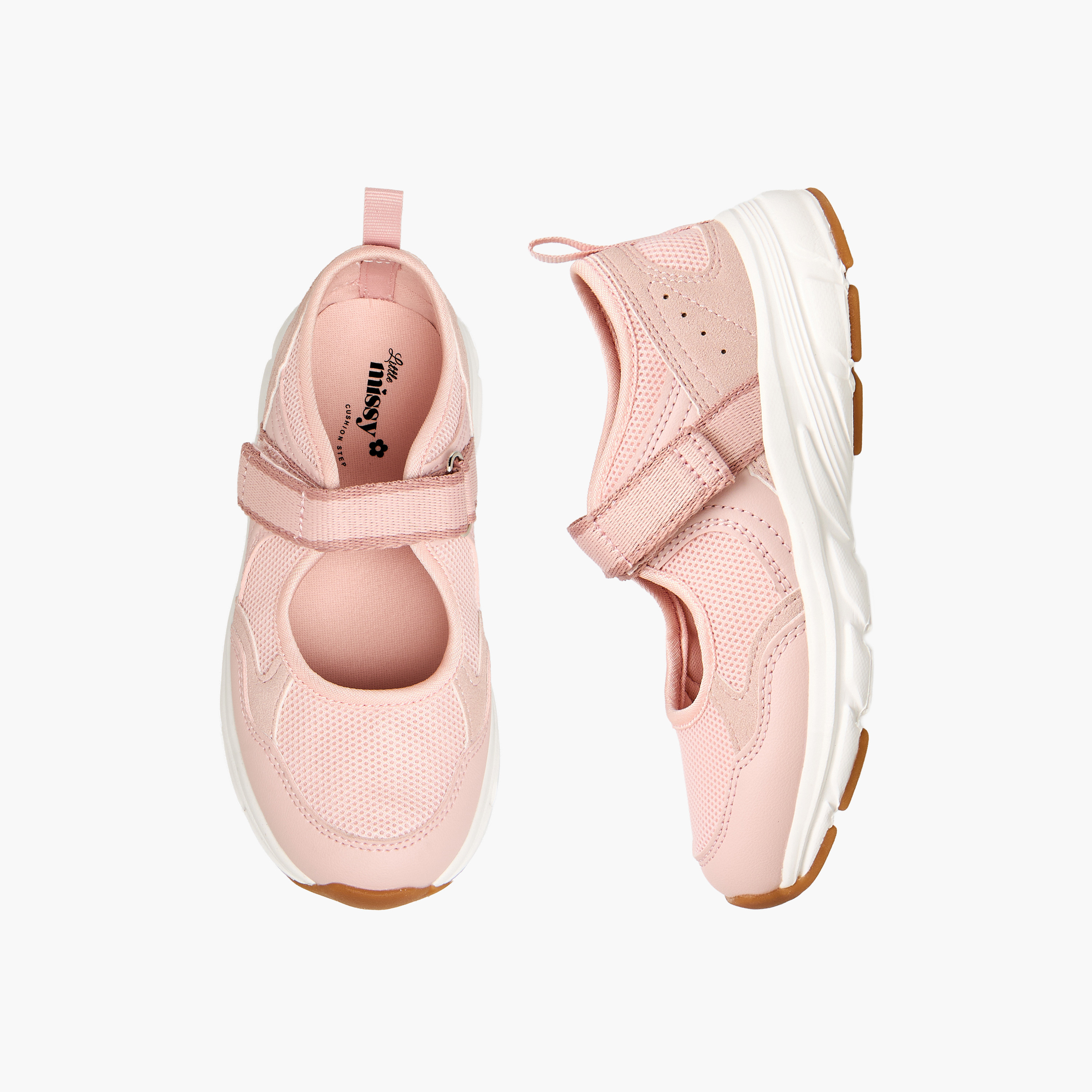 Little Missy Girls Hook and Loop Sports Shoes-girls-shoes-maryjanes-image-1