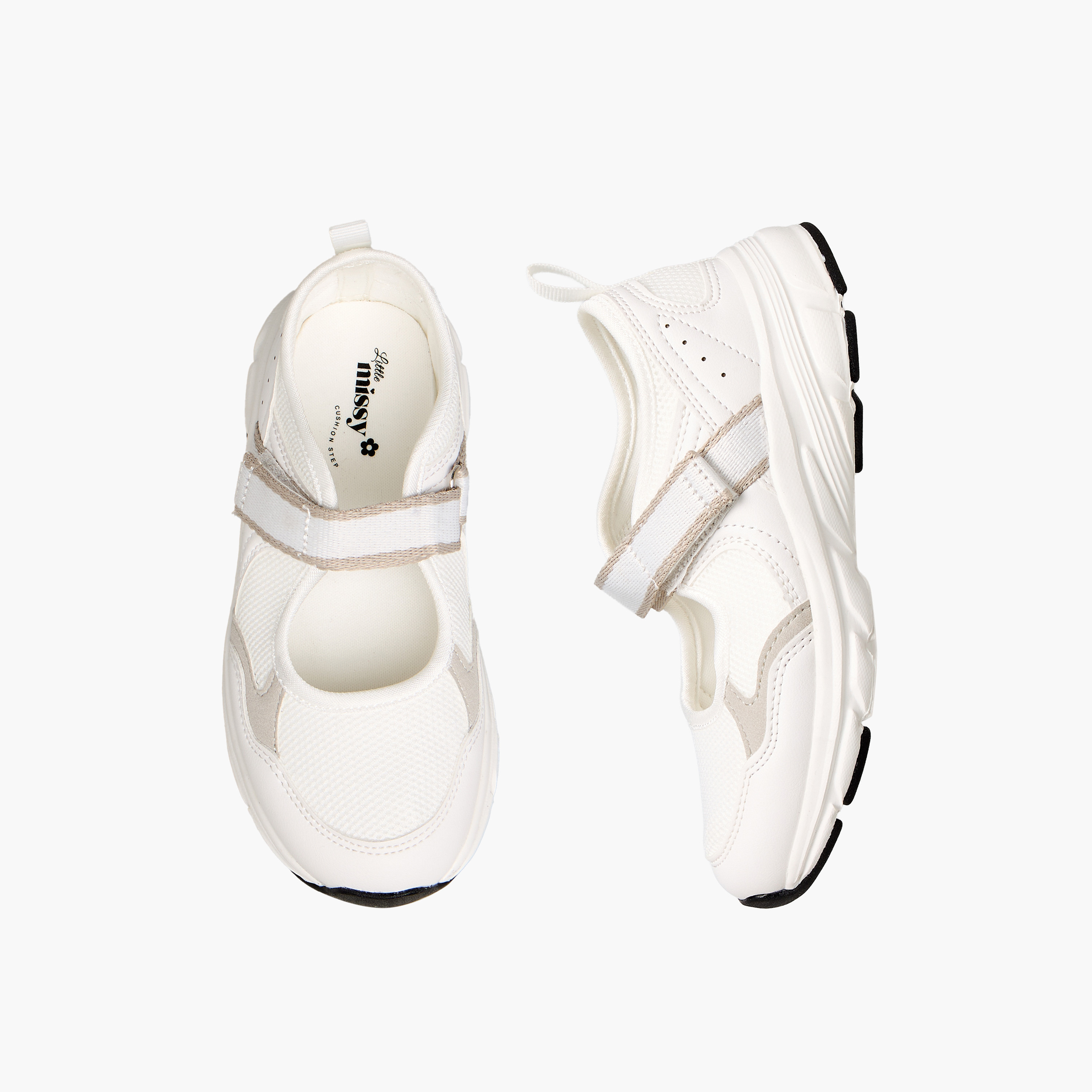Little Missy Girls Hook and Loop Sports Shoes-girls-shoes-maryjanes-image-1