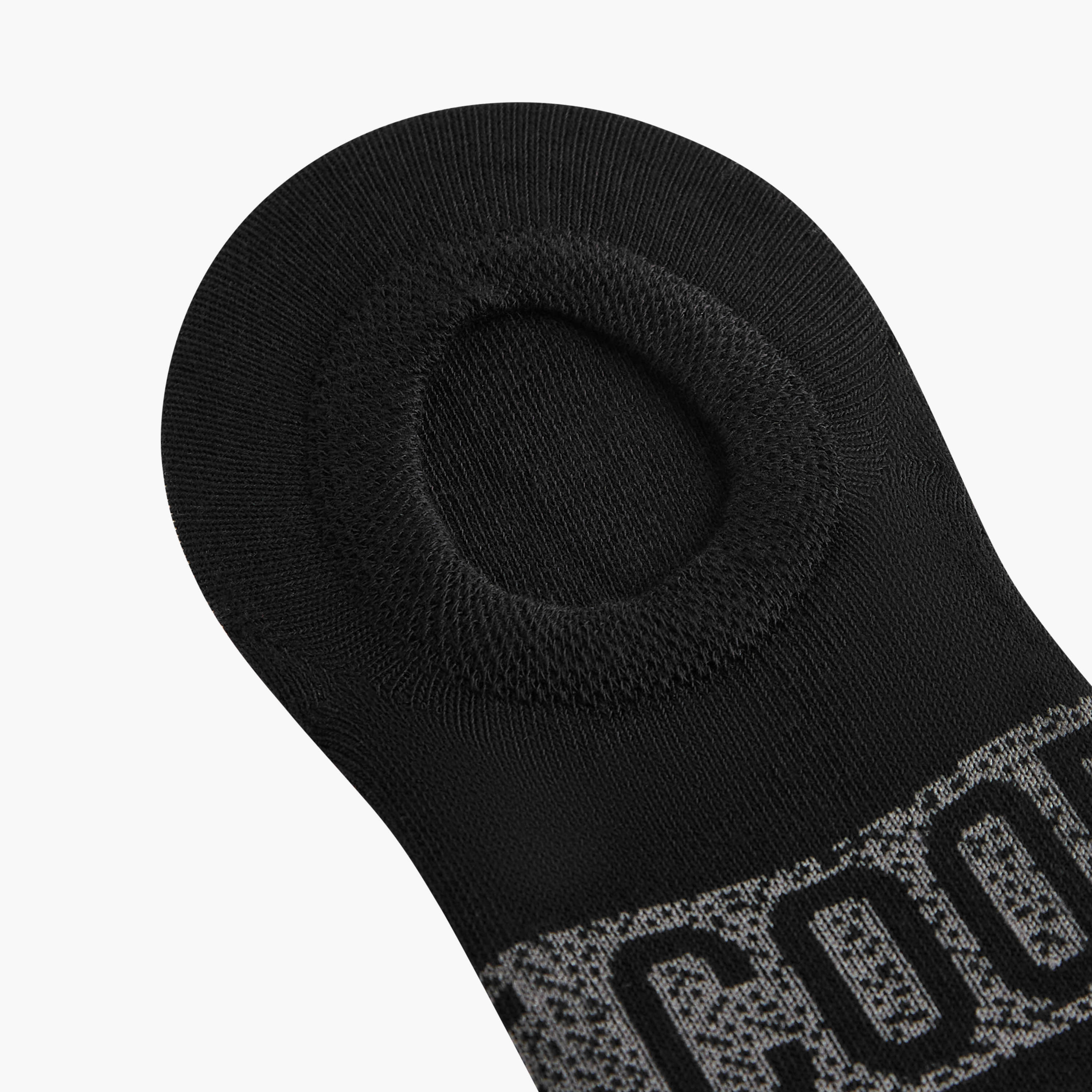 Lee Cooper Logo Print Non Terry No Show Socks - Set of 3-men-socks-image-5