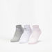 Kappa Logo Print Ankle Length Socks - Set of 3-Women%27s Socks-thumbnailMobile-0