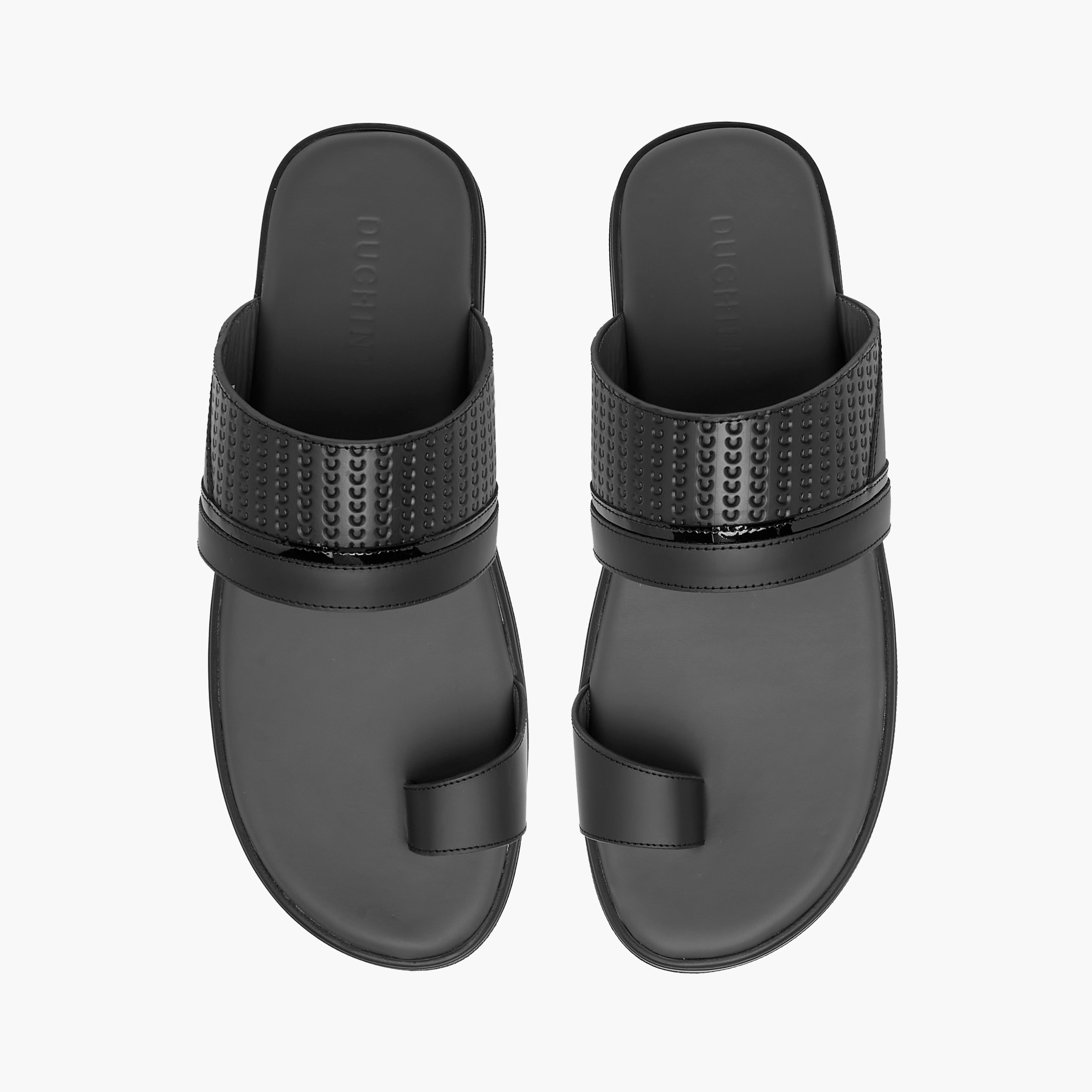 Duchini Men's Textured Slip-On Arabic Sandals-men-shoes-sandals-image-1