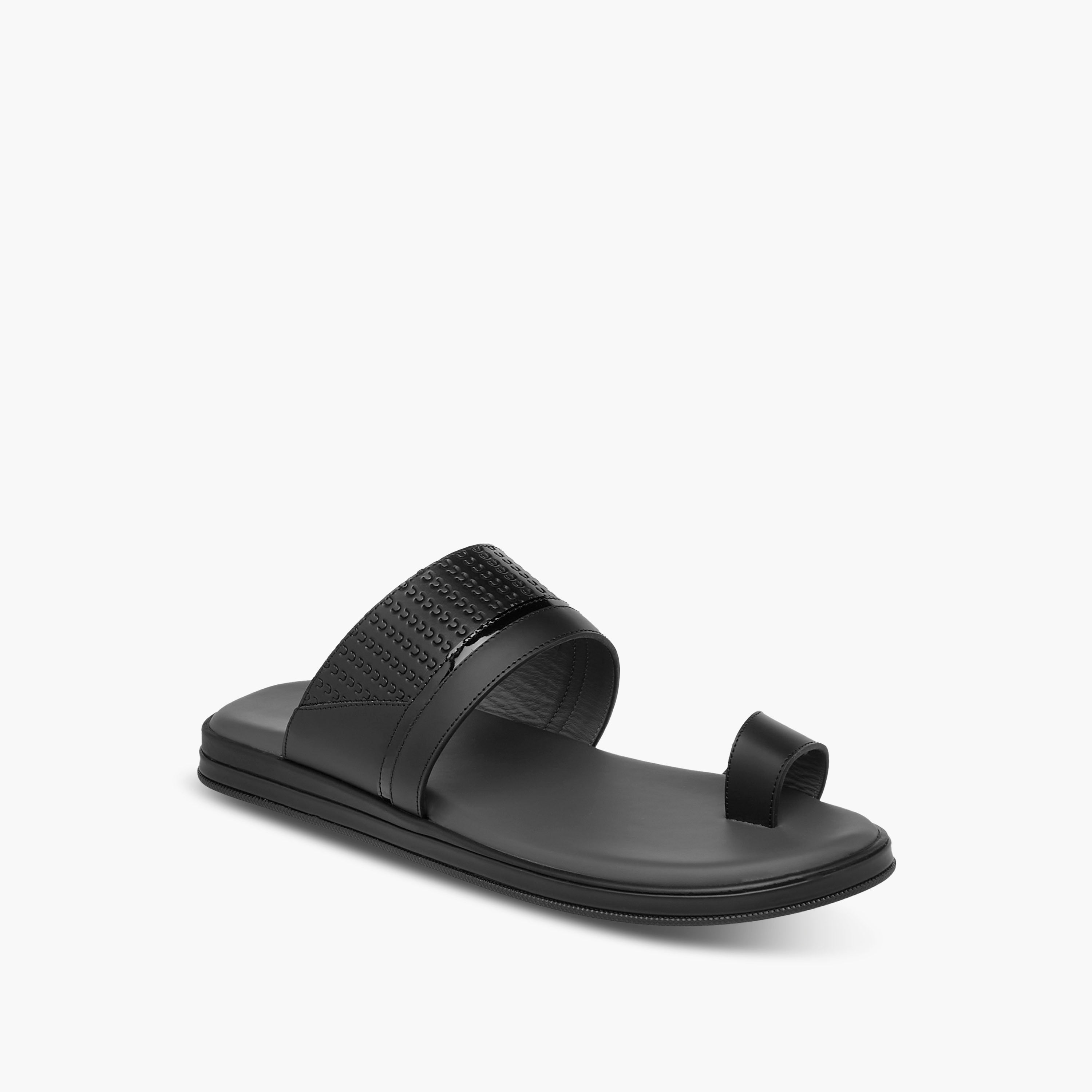 Duchini Men's Textured Slip-On Arabic Sandals-men-shoes-sandals-image-2
