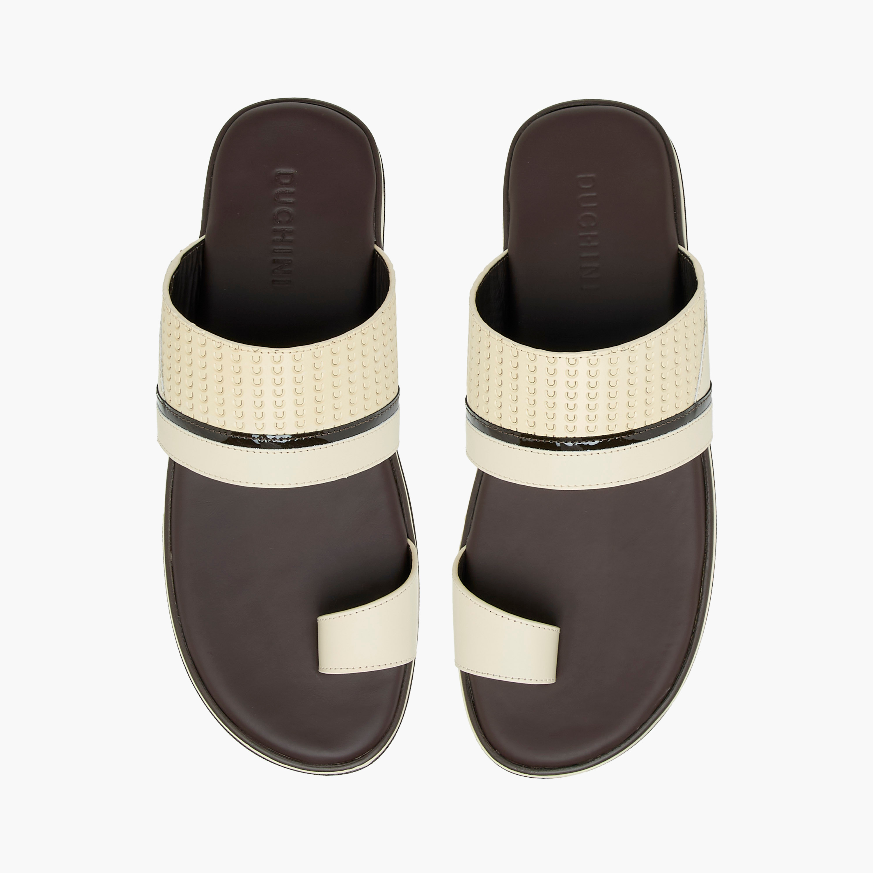 Duchini Men's Textured Slip-On Arabic Sandals-men-shoes-sandals-image-1