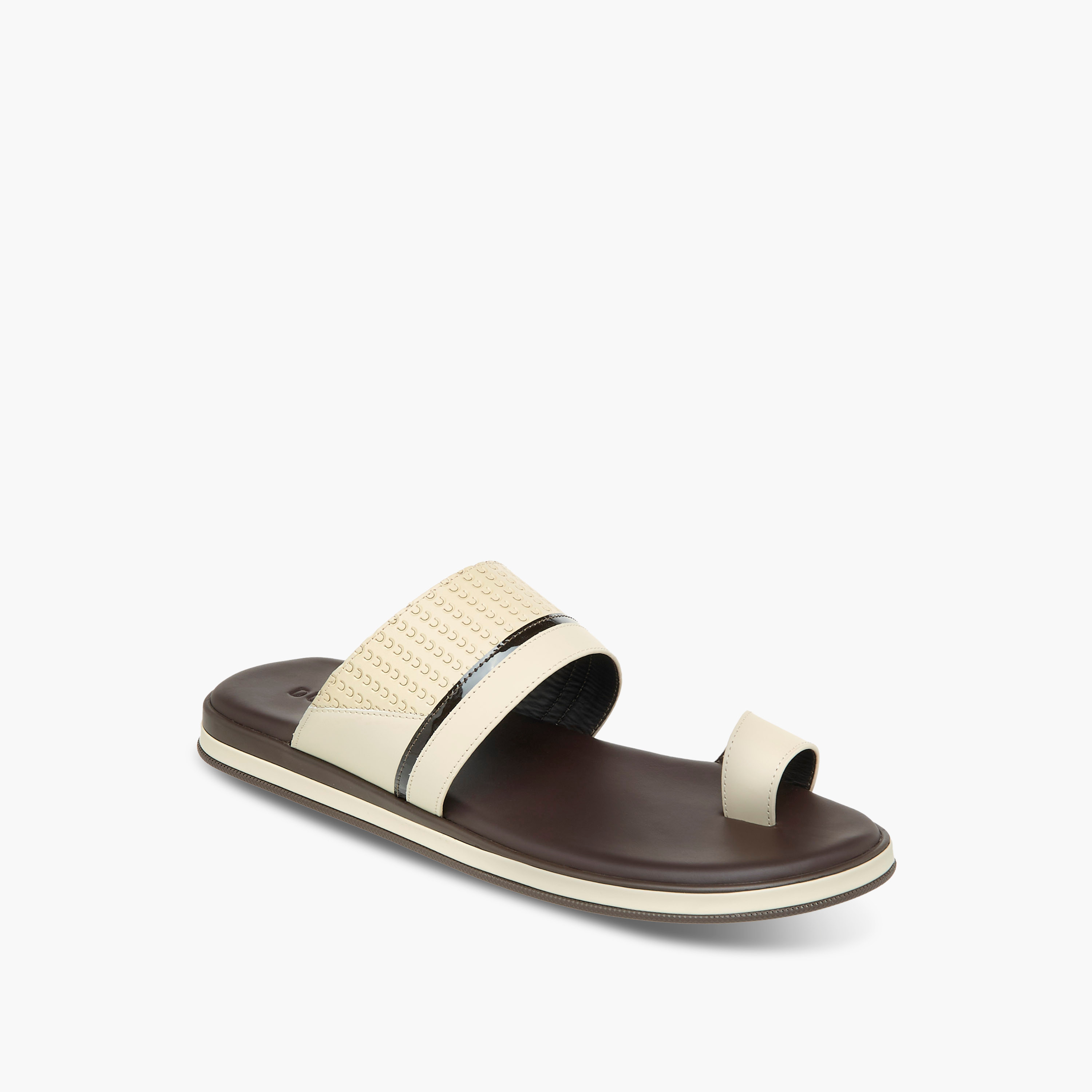 Duchini Men's Textured Slip-On Arabic Sandals-men-shoes-sandals-image-2