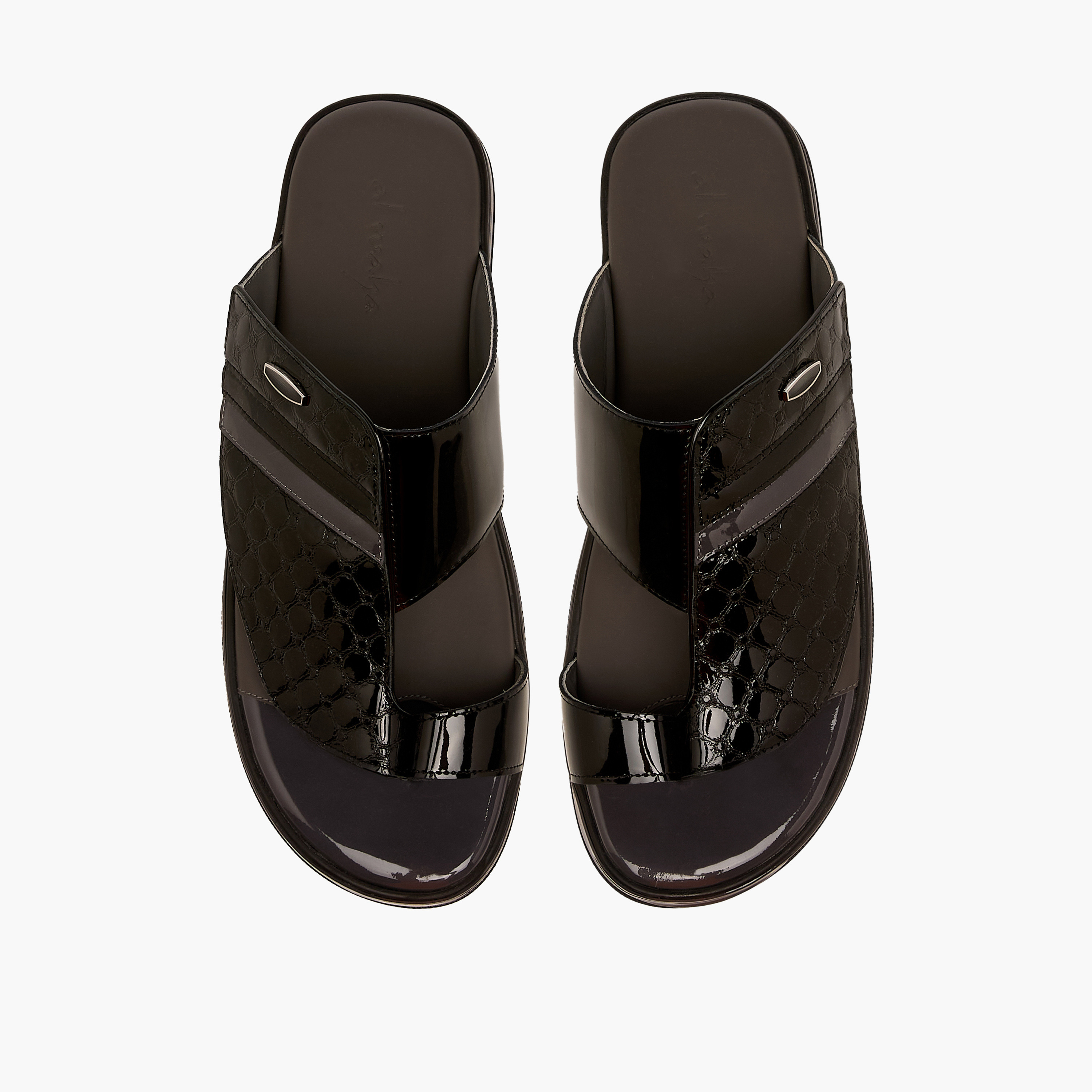 Al Waha Men Leather Arabic Sandals-men-shoes-sandals-image-1