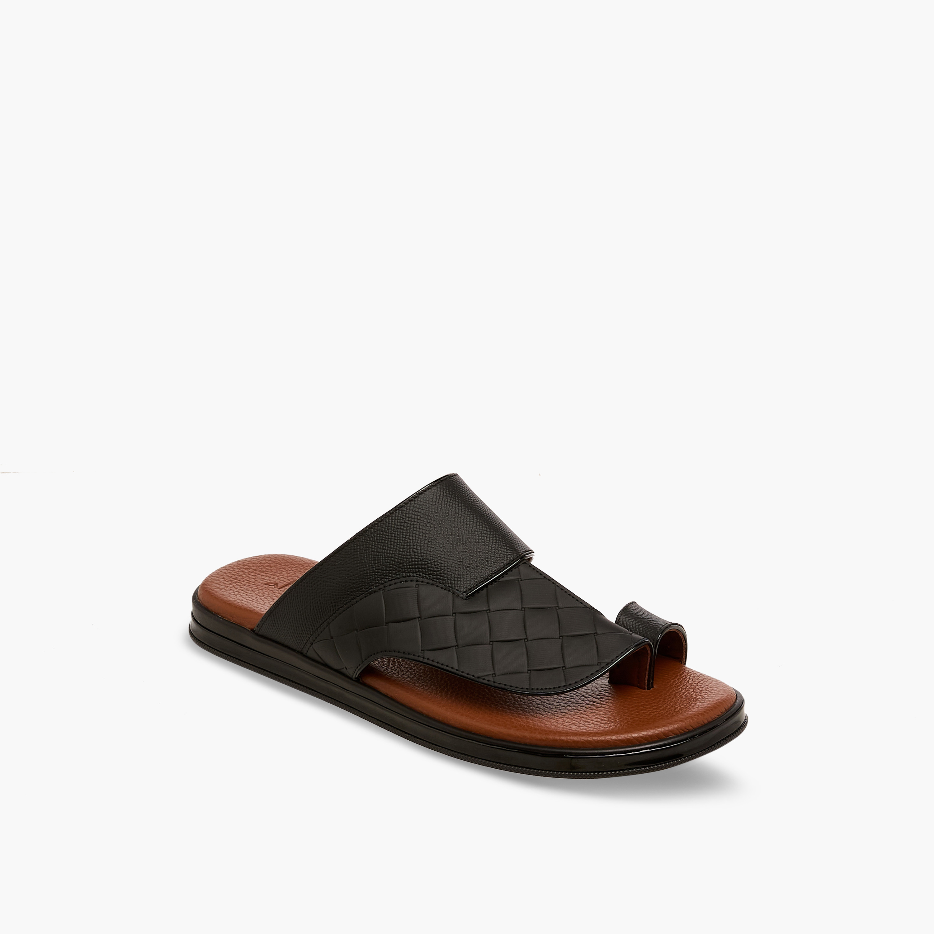 صندل عربي جلد للرجال من الواحة-men-shoes-sandals-image-2