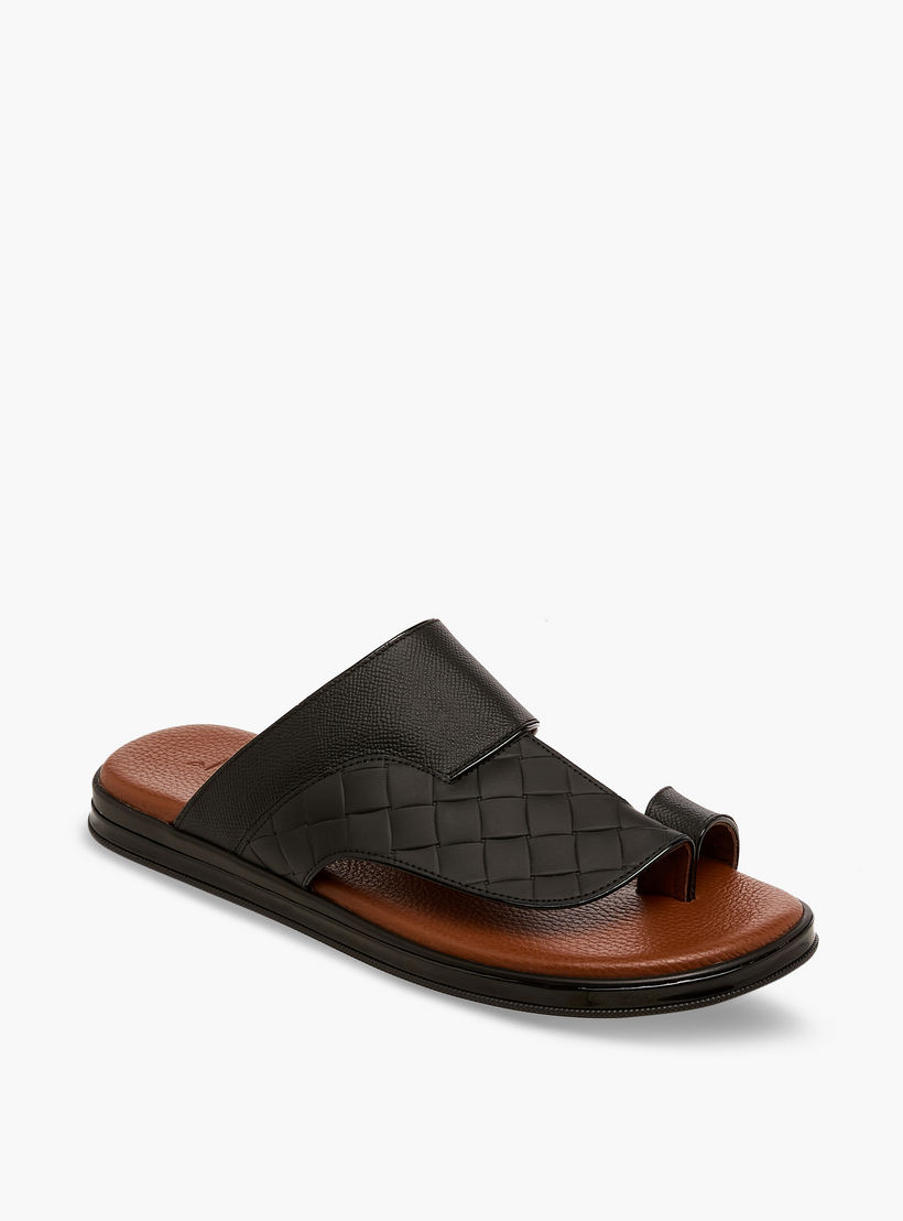 صندل عربي جلد للرجال من الواحة-men-shoes-sandals-image-2