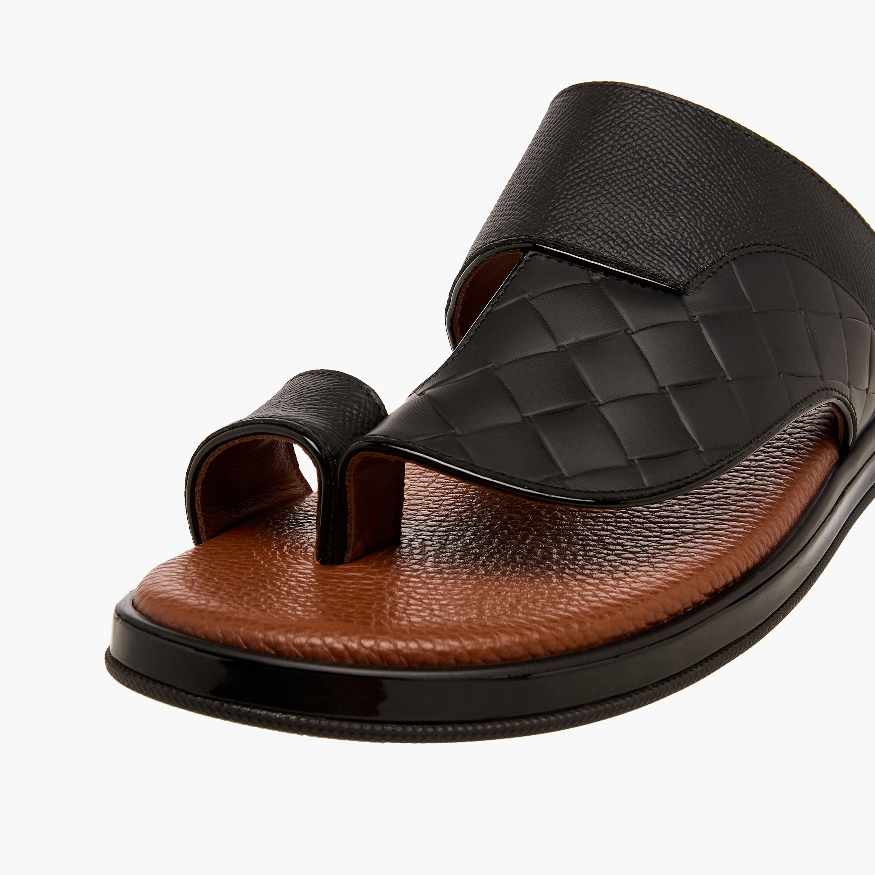 صندل عربي جلد للرجال من الواحة-men-shoes-sandals-image-4