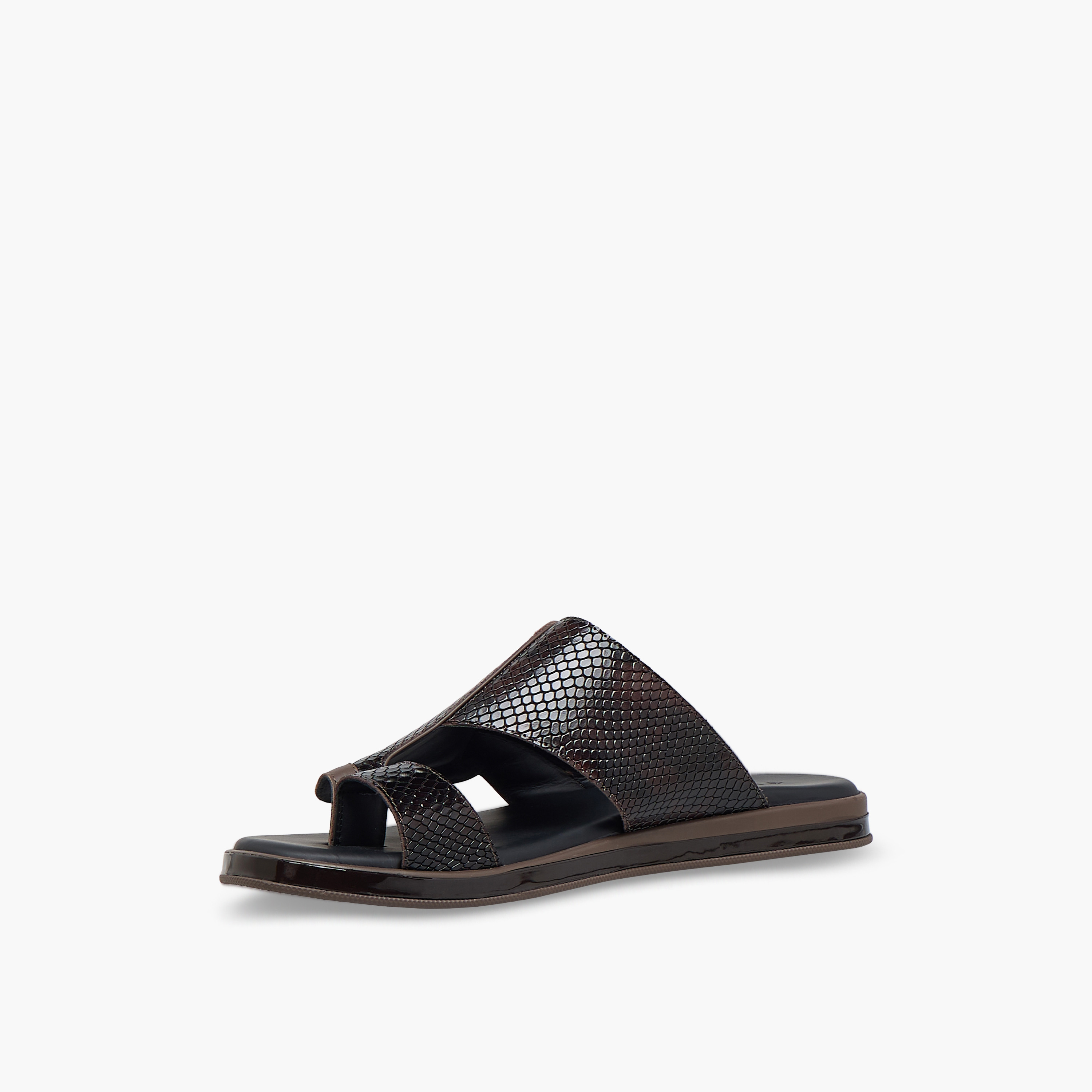 Le Confort Men Slip-On Leather Arabic Sandals-men-shoes-sandals-image-4