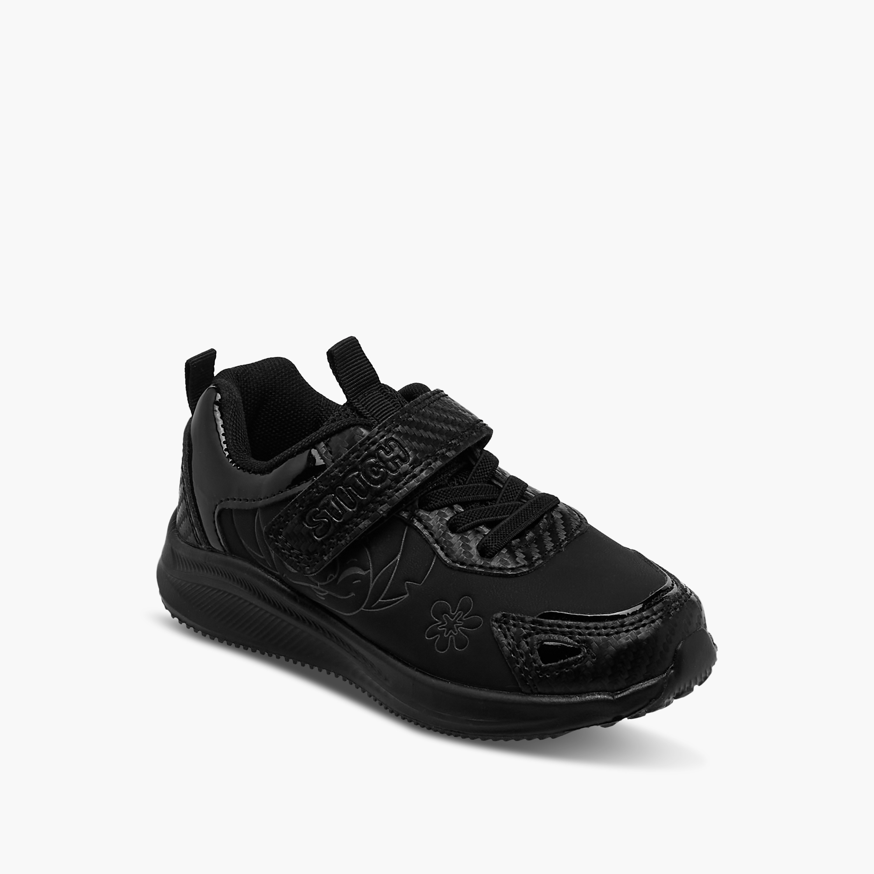 Disney Stitch Print Sneakers with Hook and Loop Closure-girls-shoes-sneakers-image-2