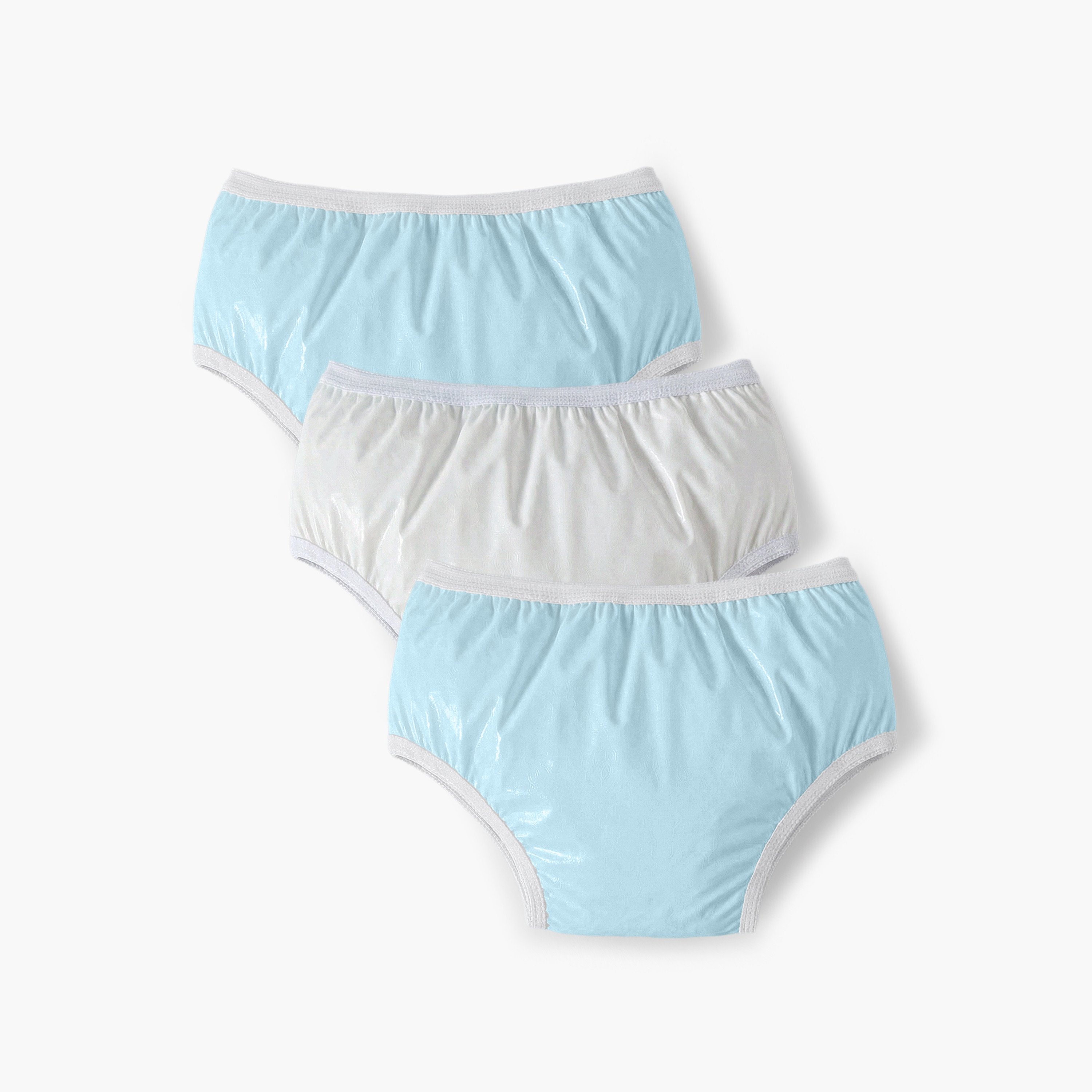 Pack of 3 Juniors Cotton Briefs with Solid Design-baby-girls-clothing-innerwear-image-1