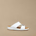 Duchini Men's Solid Slip-On Arabic Sandals with Buckle Accent-Men%27s Sandals-thumbnailMobile-2