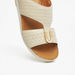 Duchini Men's Textured Slip-On Arabic Sandals with Metal Accent-Men%27s Sandals-thumbnail-3