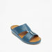 Duchini Men's Textured Slip-On Arabic Sandals with Metal Accent-Men%27s Sandals-thumbnail-1