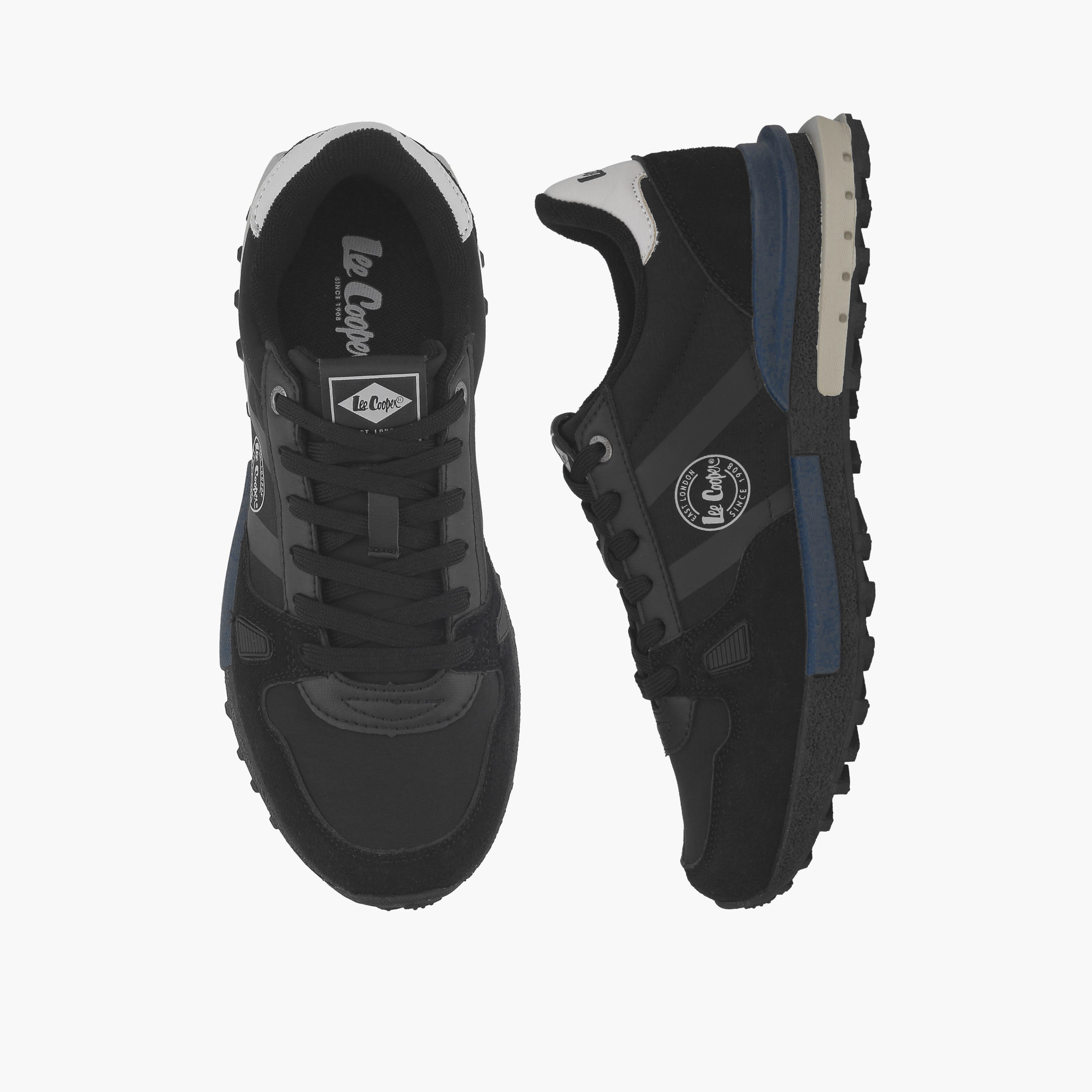 حذاء سنيكرز طول الكاحل برباط وألواح للرجال من لي كوبر-men-shoes-sneakers-image-1