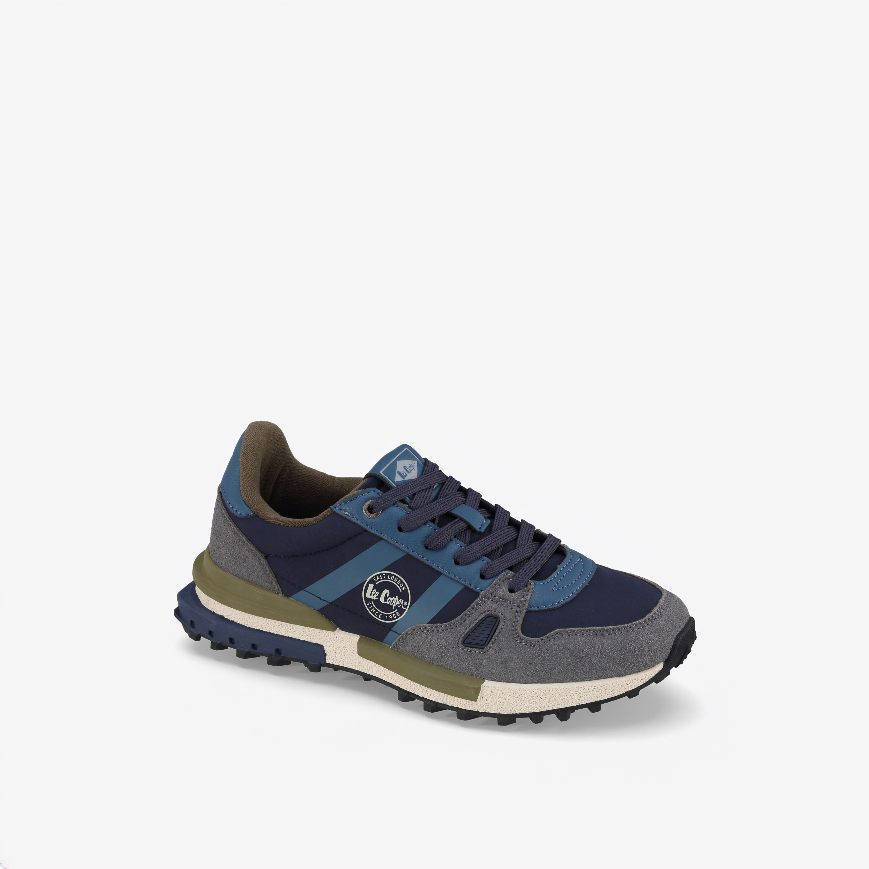 Lee Cooper Men Panelled Lace-Up Ankle Sneakers-men-shoes-sneakers-image-2
