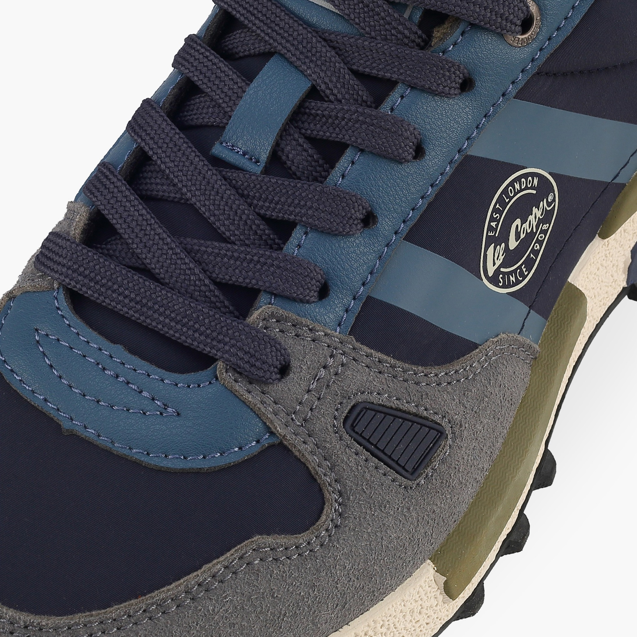 Lee Cooper Men Panelled Lace-Up Ankle Sneakers-men-shoes-sneakers-image-4
