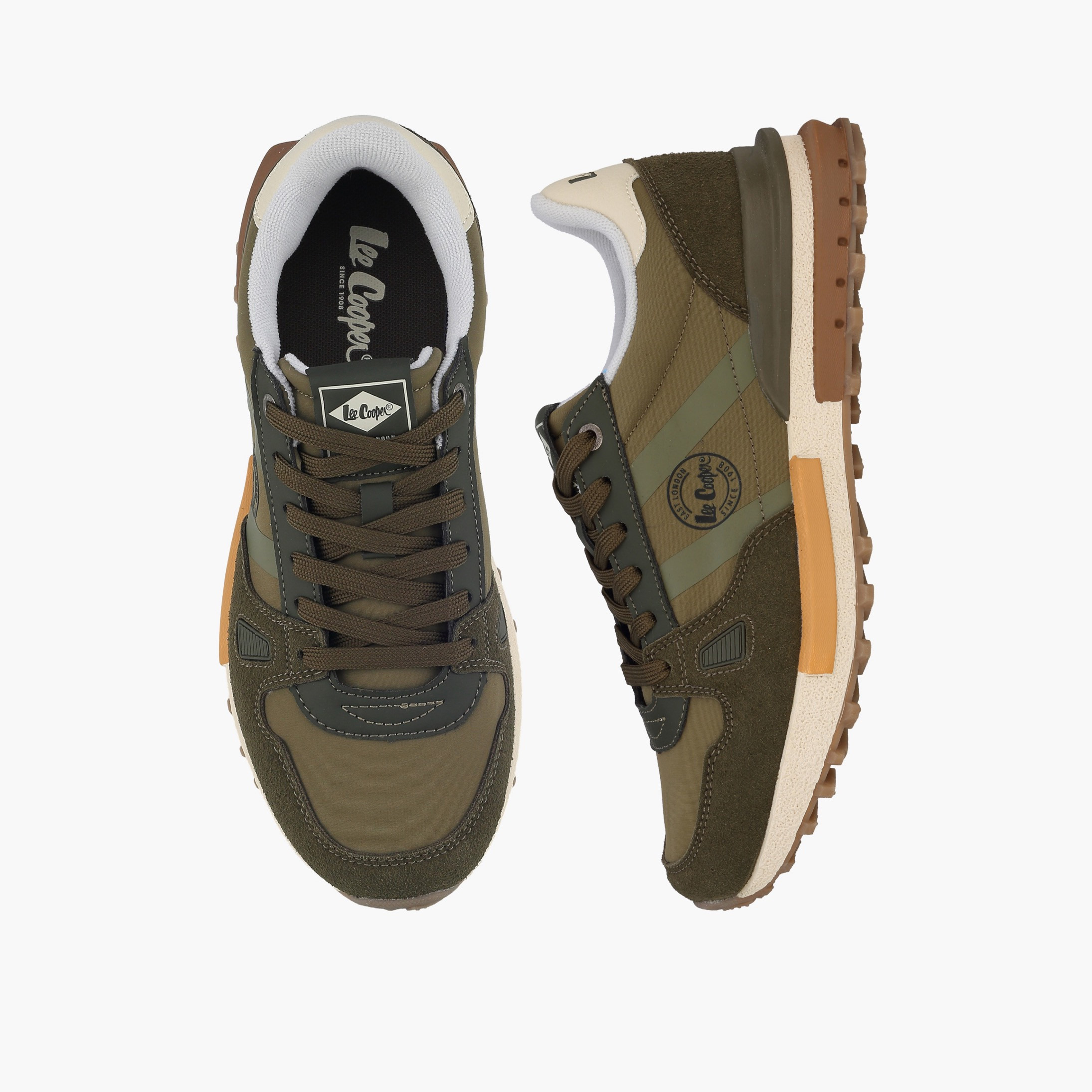 حذاء سنيكرز طول الكاحل برباط وألواح للرجال من لي كوبر-men-shoes-sneakers-image-1