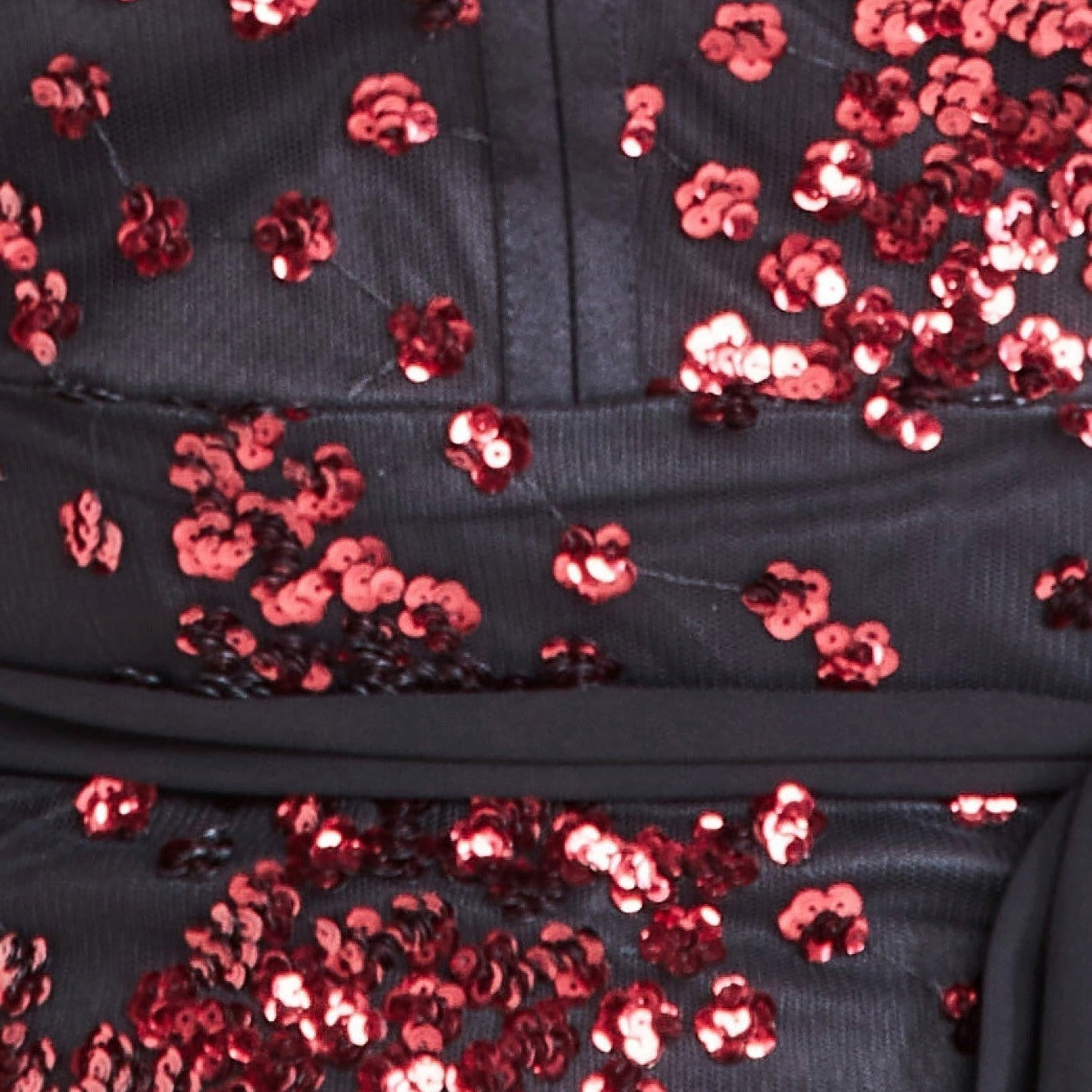 فستان ماكسي برقبة على شكل وى مع سكوینس ذو مقاس كبير من جوديفا-women-clothing-dresses-image-3