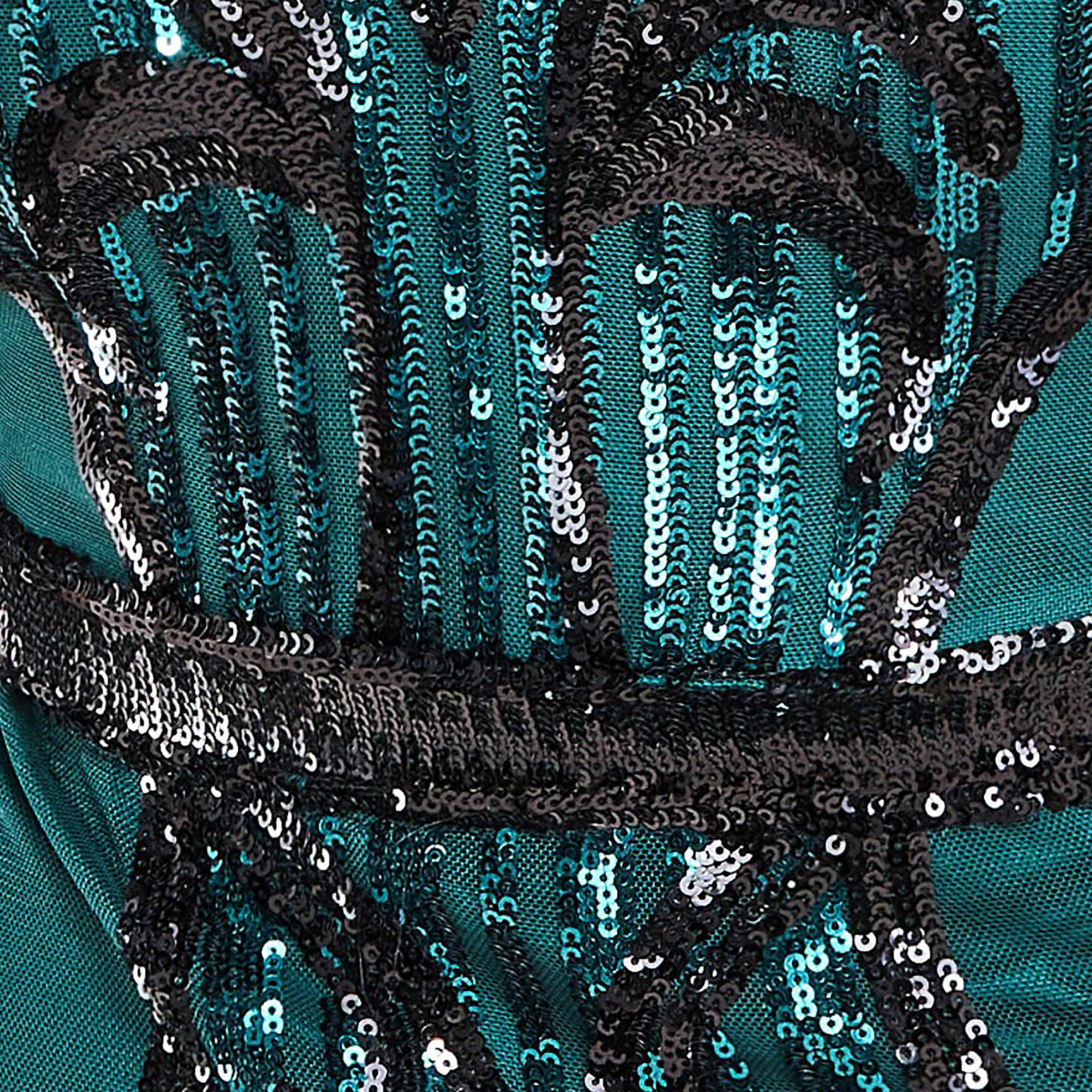 Goddiva Sequins V-Neck Bodycon Midi Dress-women-clothing-dresses-image-3
