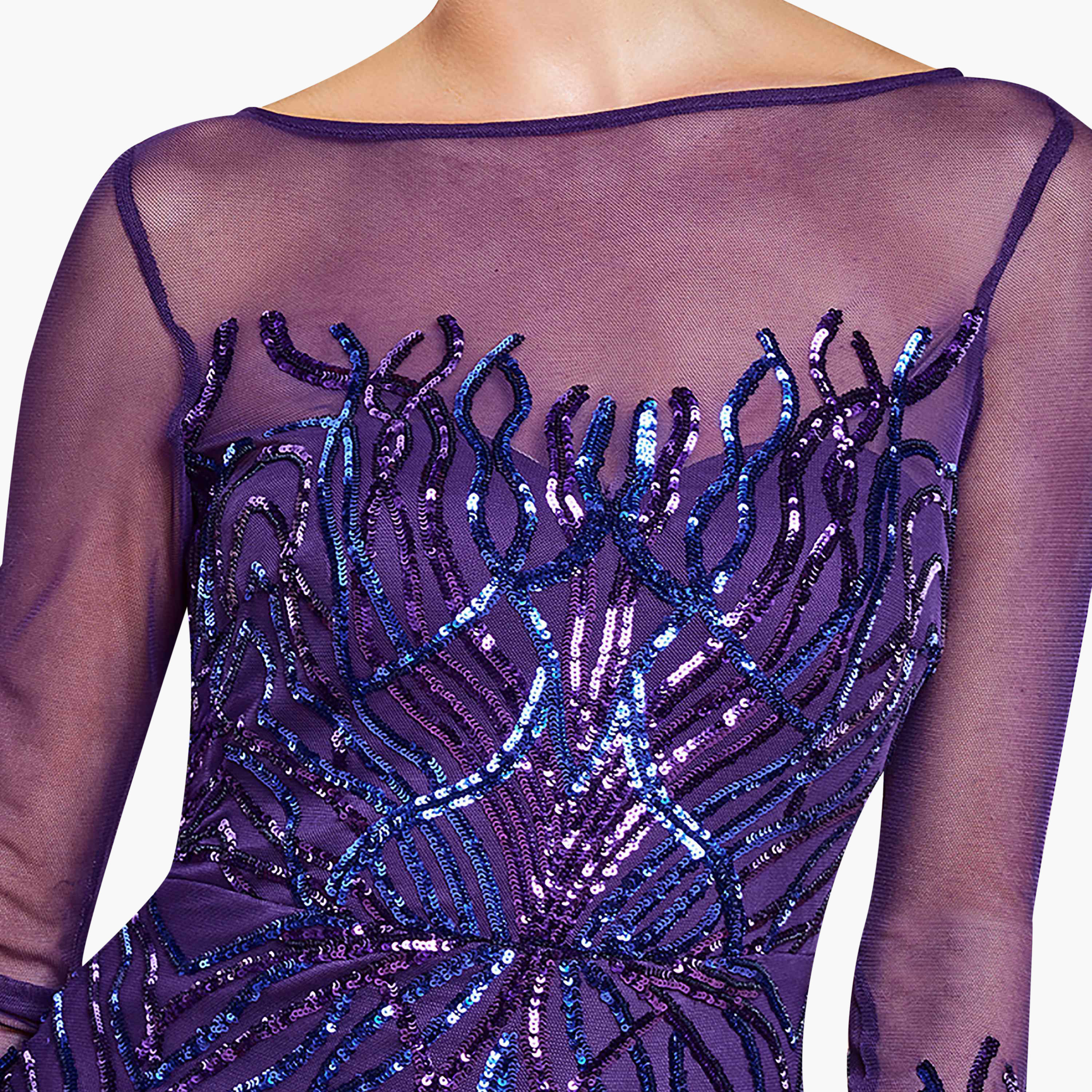 فستان بوديكون ميدي برقبة قارب مع سكوینس من جوديفا-women-clothing-dresses-image-3