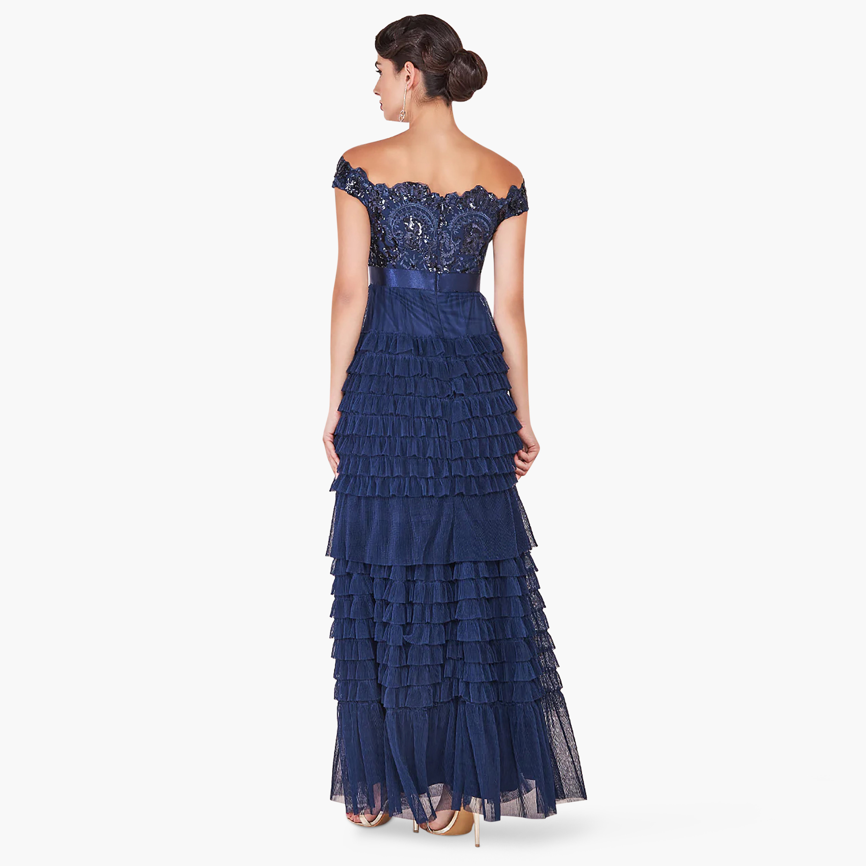 Goddiva Sequins Bardot Neck Off Shoulder Maxi Dress-women-clothing-dresses-image-5