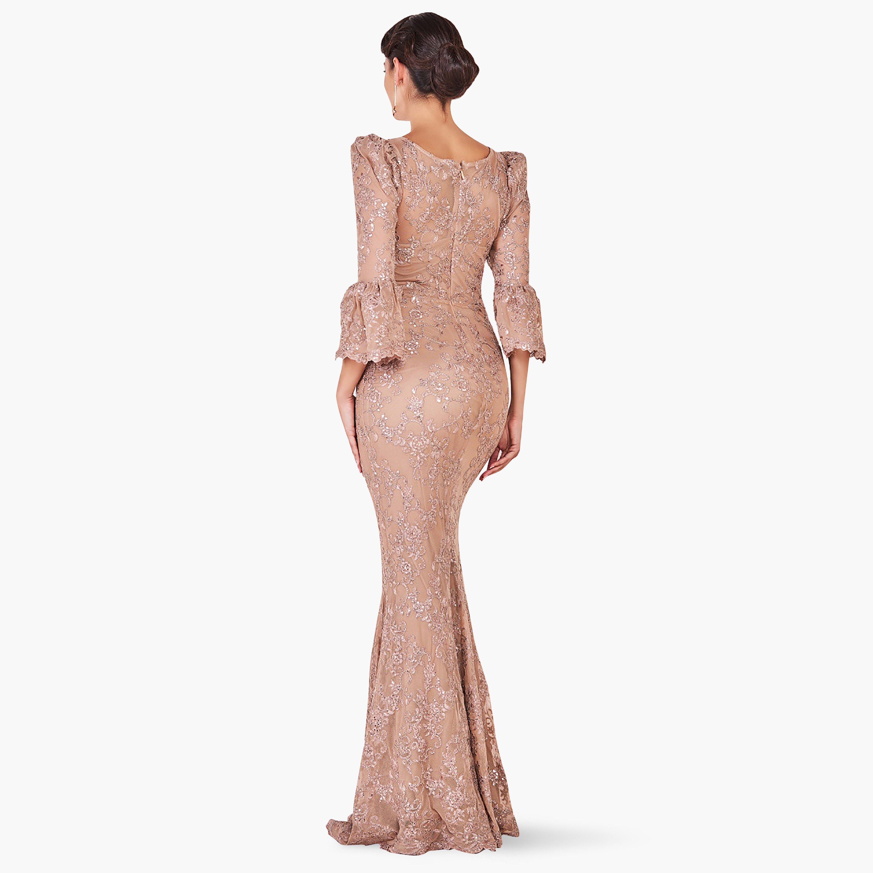 Goddiva Sequins V-Neck Bodycon Maxi Dress-women-clothing-dresses-image-2