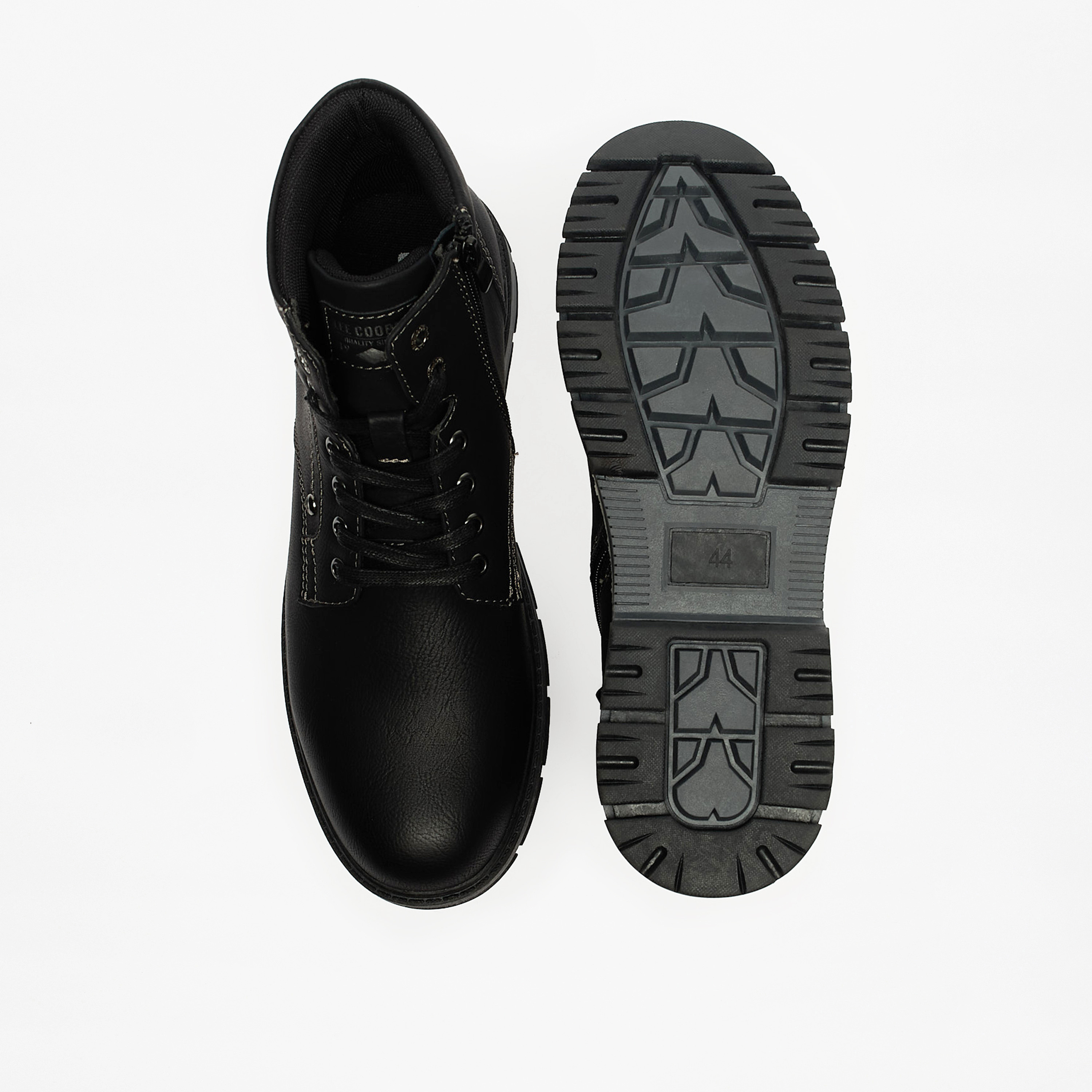 Lee Cooper Men's Solid Boots with Lace-Up Closure-men-shoes-boots-image-4