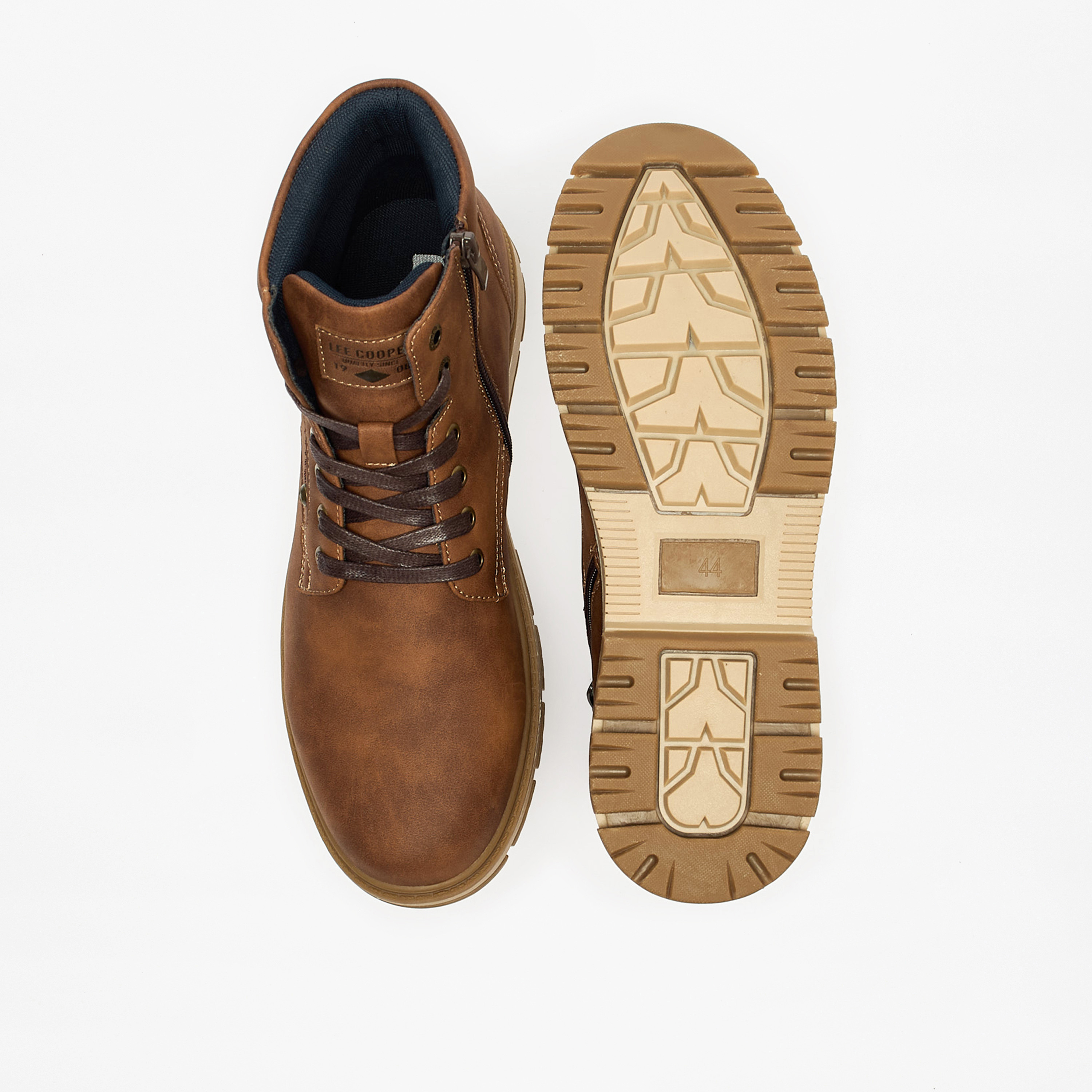 Lee Cooper Men's Solid Boots with Lace-Up Closure-men-shoes-boots-image-4