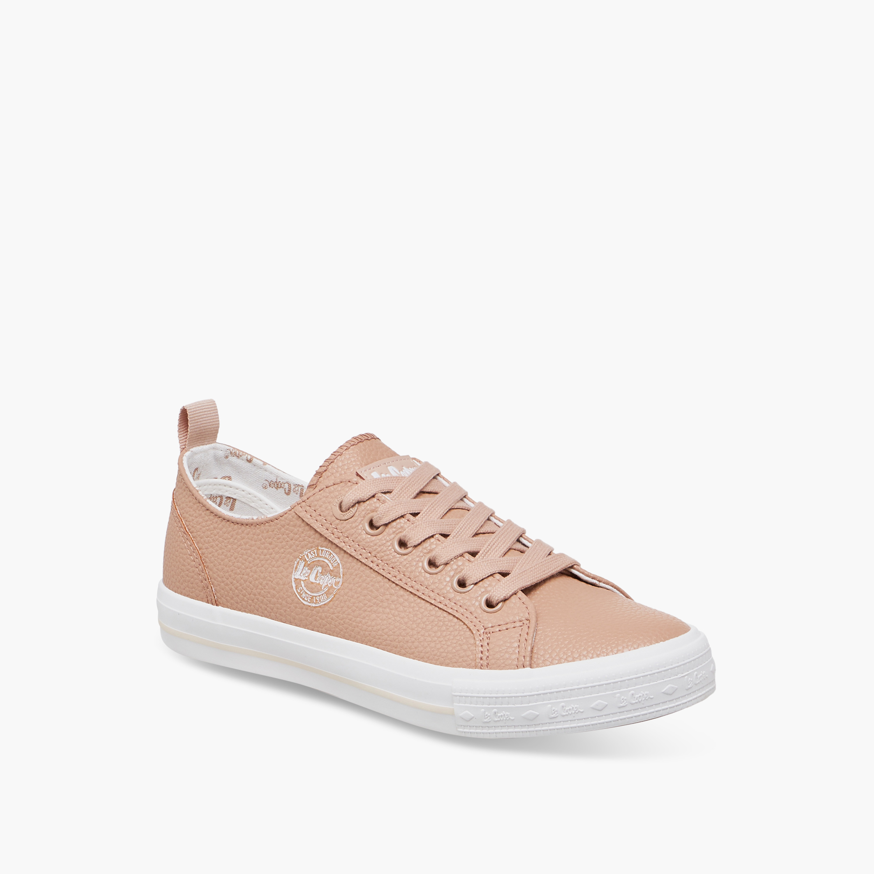 Lee Cooper Women's Logo Detail Sneakers with Lace-Up Closure-women-shoes-sneakers-image-2