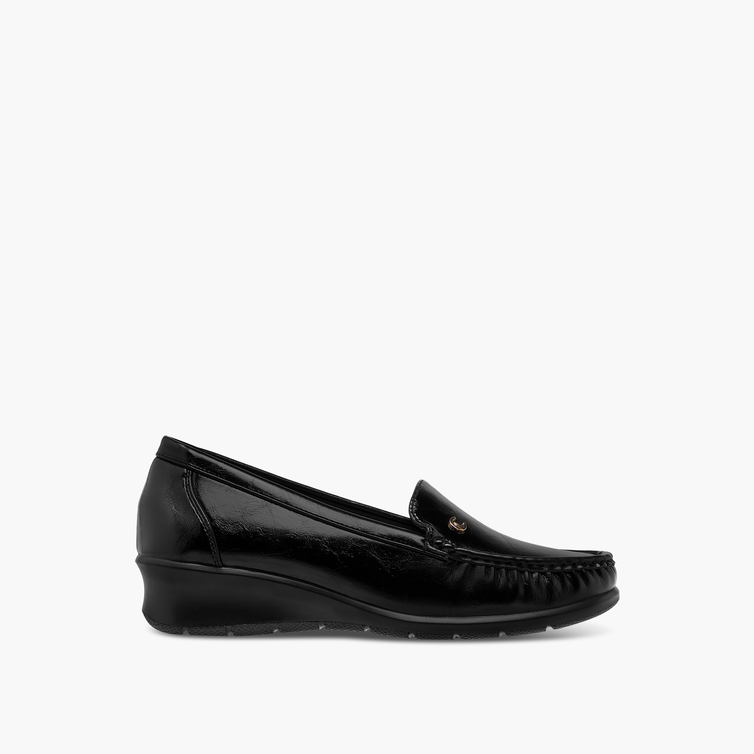 Le Confort Solid Slip-On Loafers with Wedge Heels-women-shoes-loafersandmoccasins-image-3