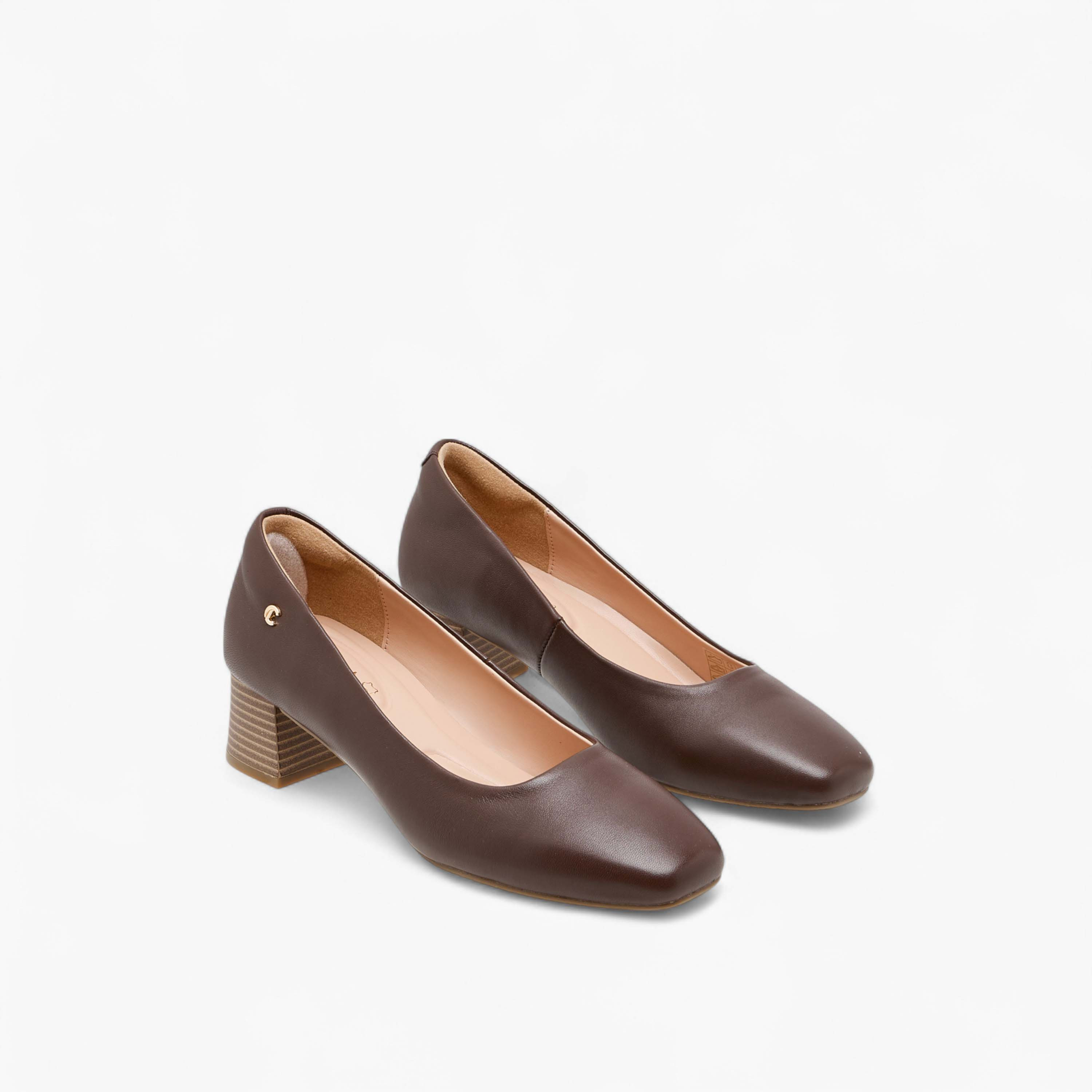 Le Confort Solid Leather Slip-On Pumps with Block Heels-women-shoes-heels-image-6