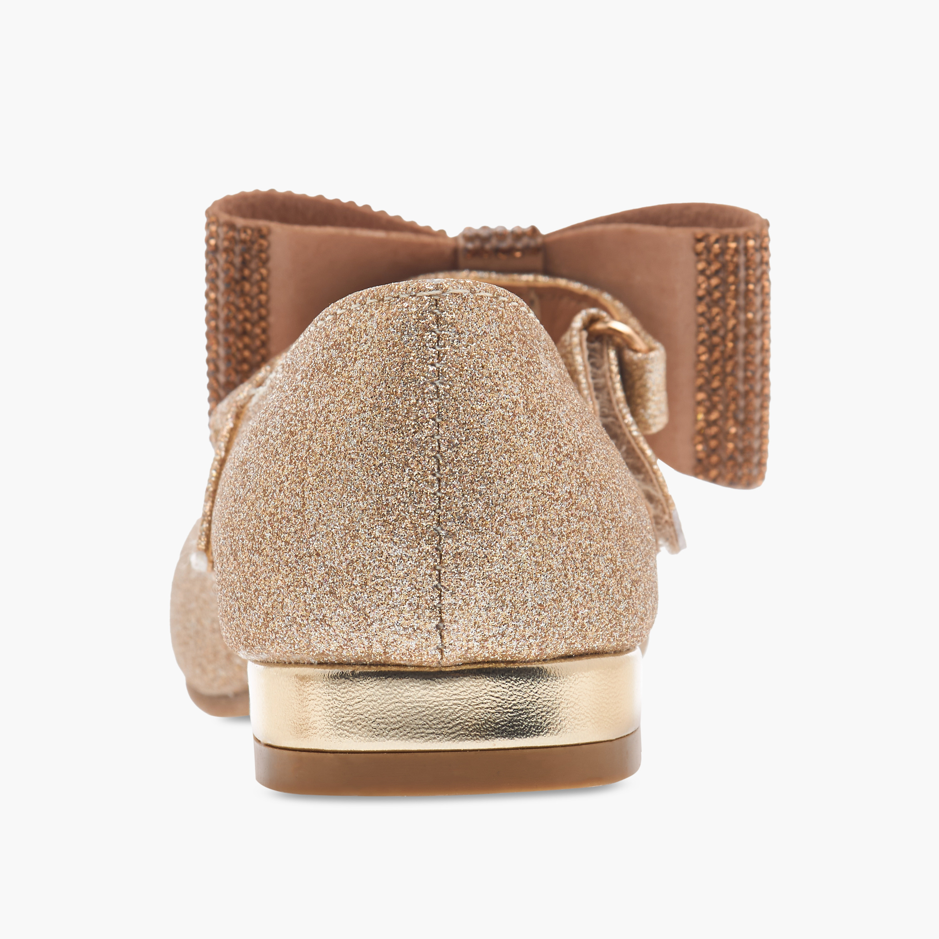 حذاء باليرينا بشريط إغلاق لاصق وزينة فيونكة من فلورا بيلا-girls-shoes-ballerinas-image-5
