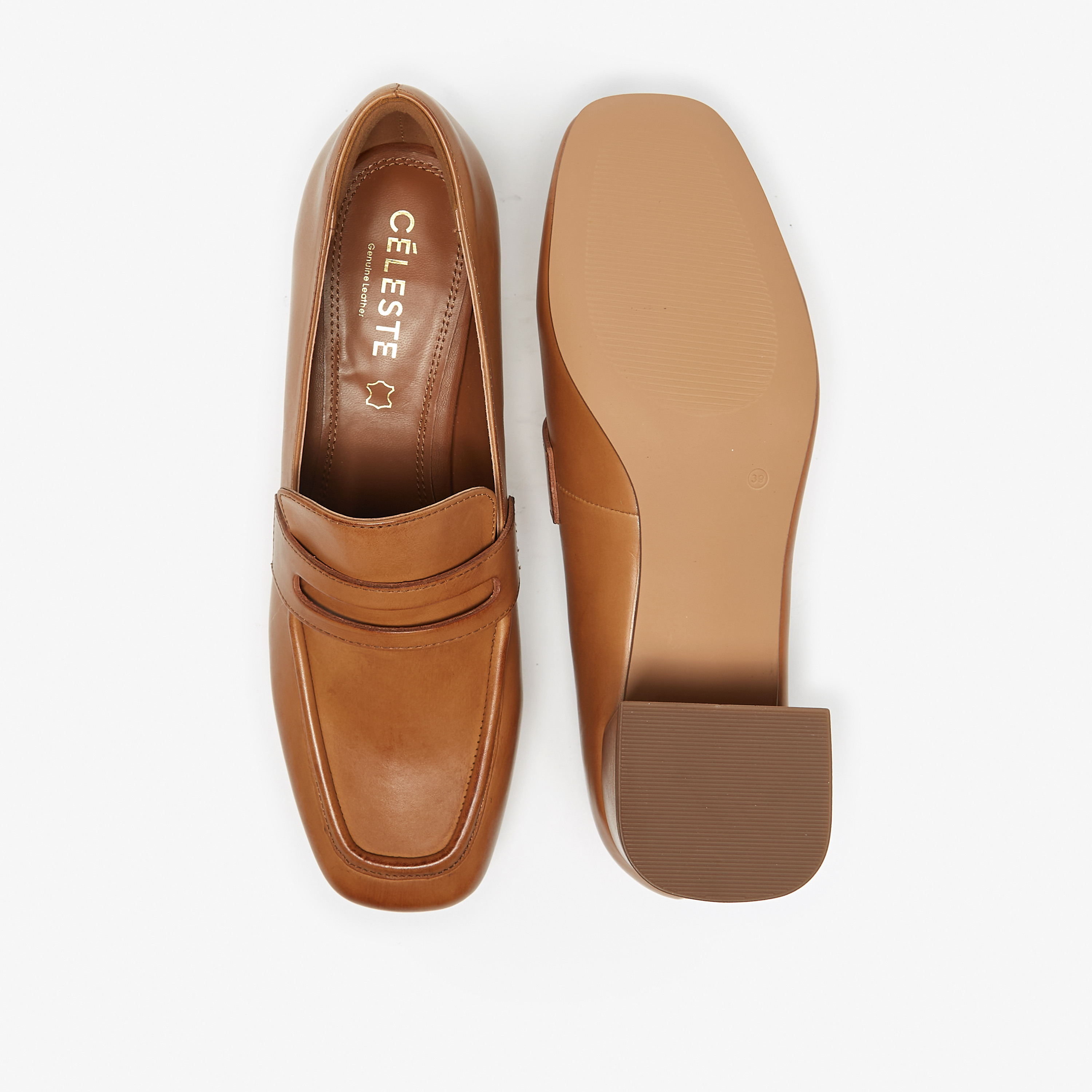 Celeste Women's Slip-On Block Heeled Shoes-women-shoes-heels-image-4