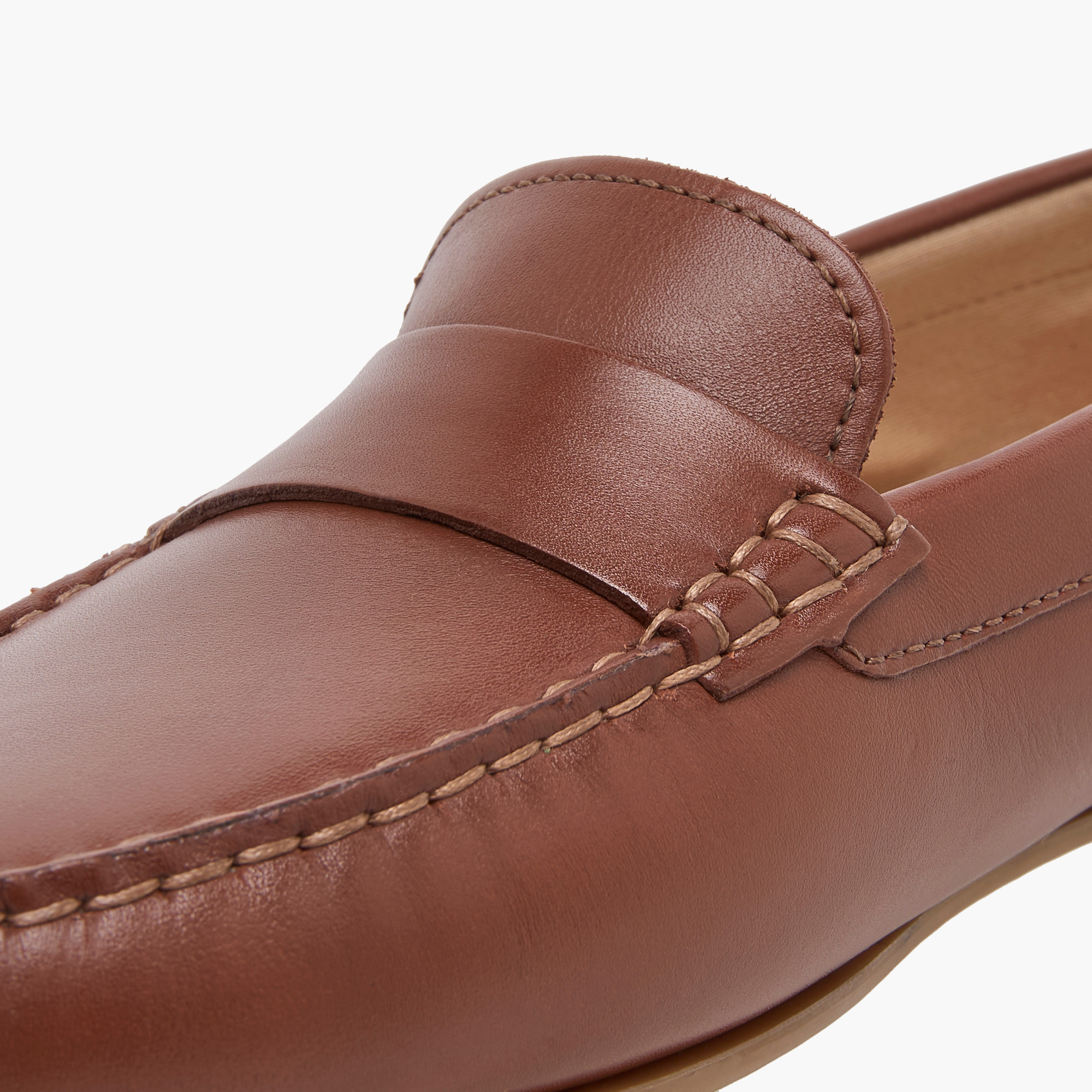 Celeste Women's Logo Accent Leather Slip-On Loafers-women-shoes-flats-loafers-image-4