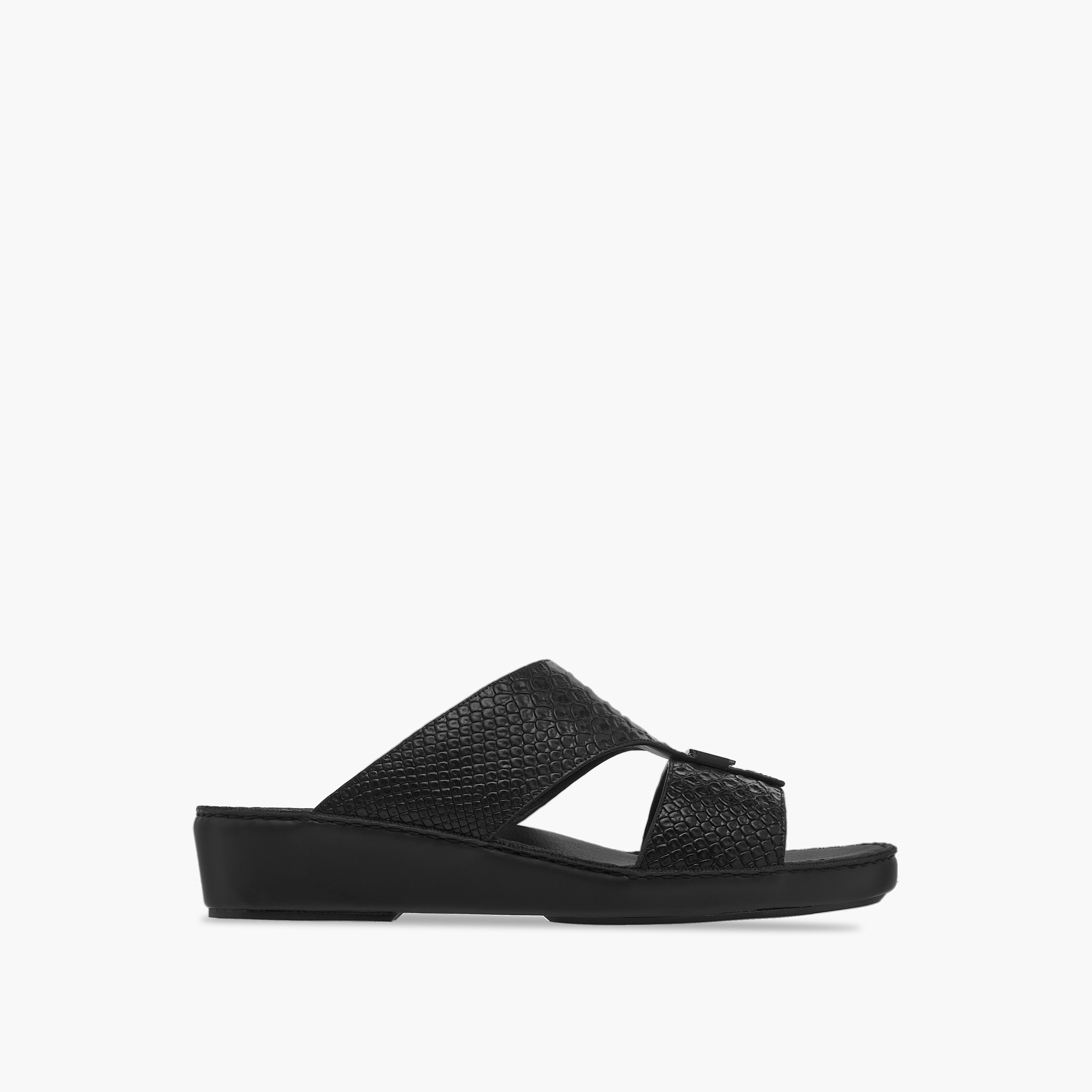 Duchini Men's Textured Slip-On Arabic Sandals-men-shoes-sandals-image-2