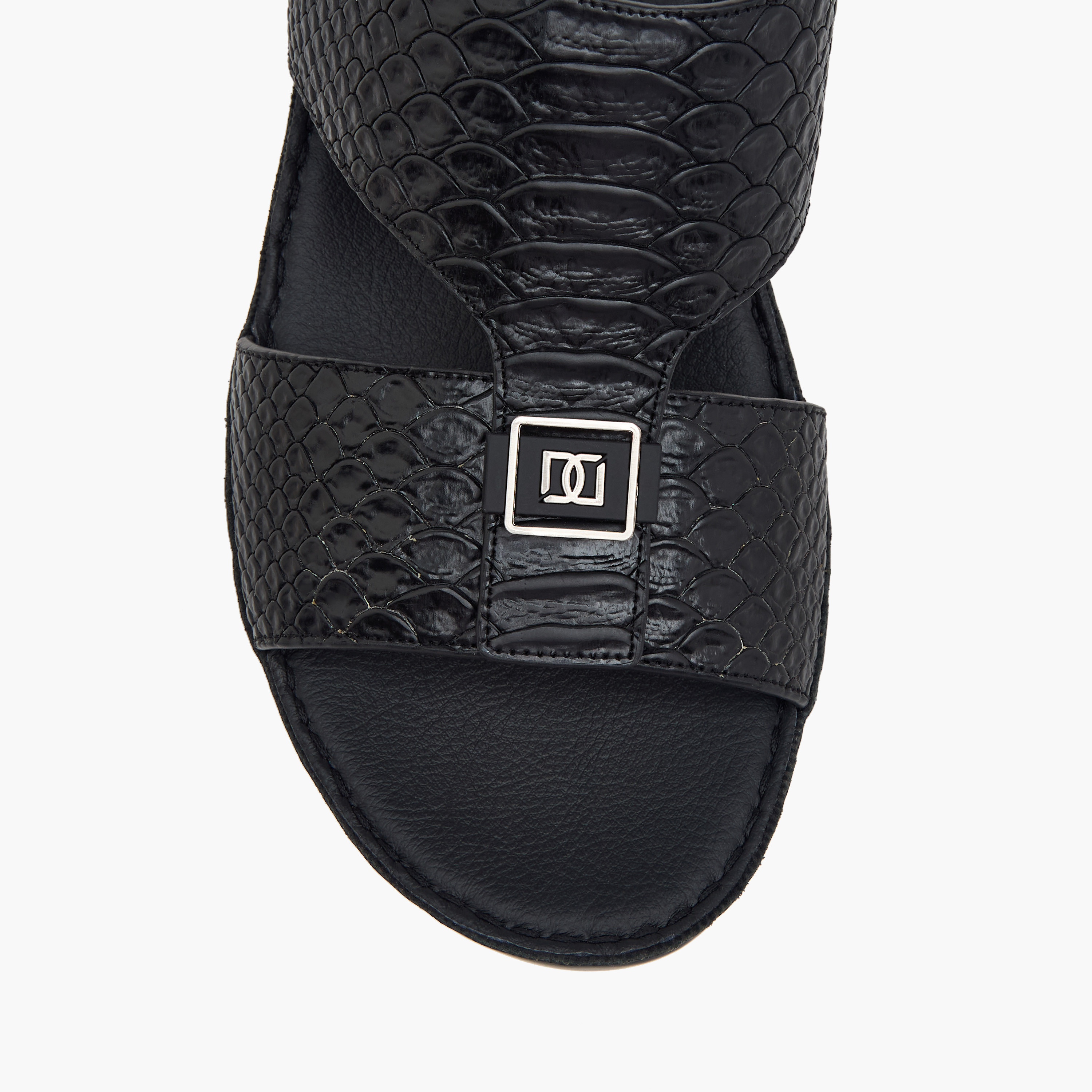 Duchini Men's Textured Slip-On Arabic Sandals-men-shoes-sandals-image-3