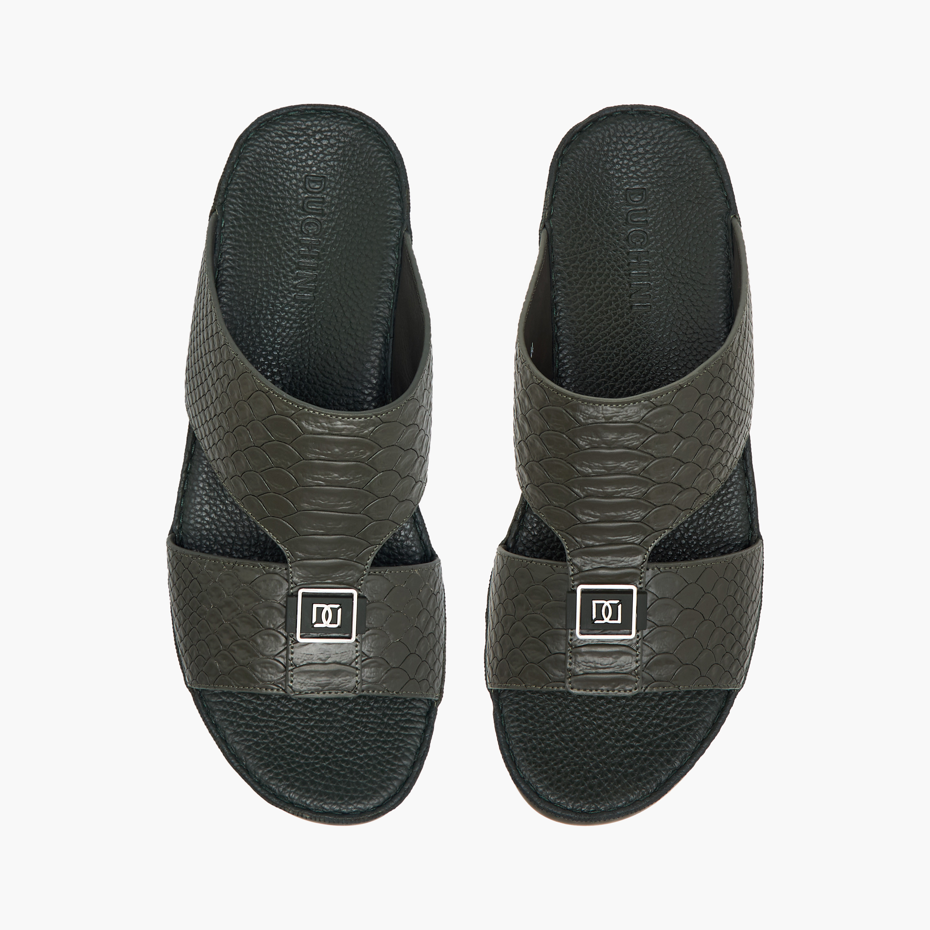 Duchini Men's Textured Slip-On Arabic Sandals-men-shoes-sandals-image-1