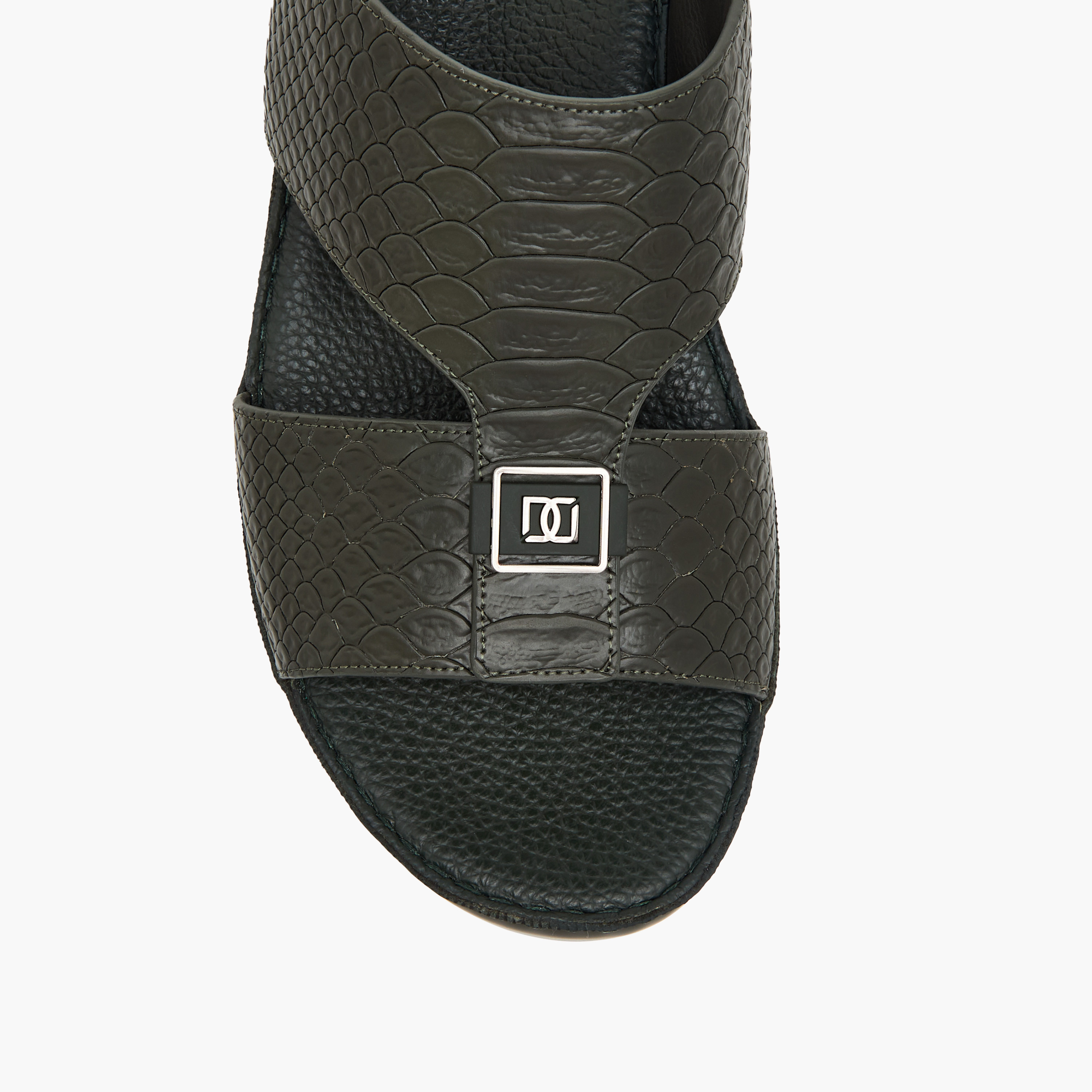 Duchini Men's Textured Slip-On Arabic Sandals-men-shoes-sandals-image-3