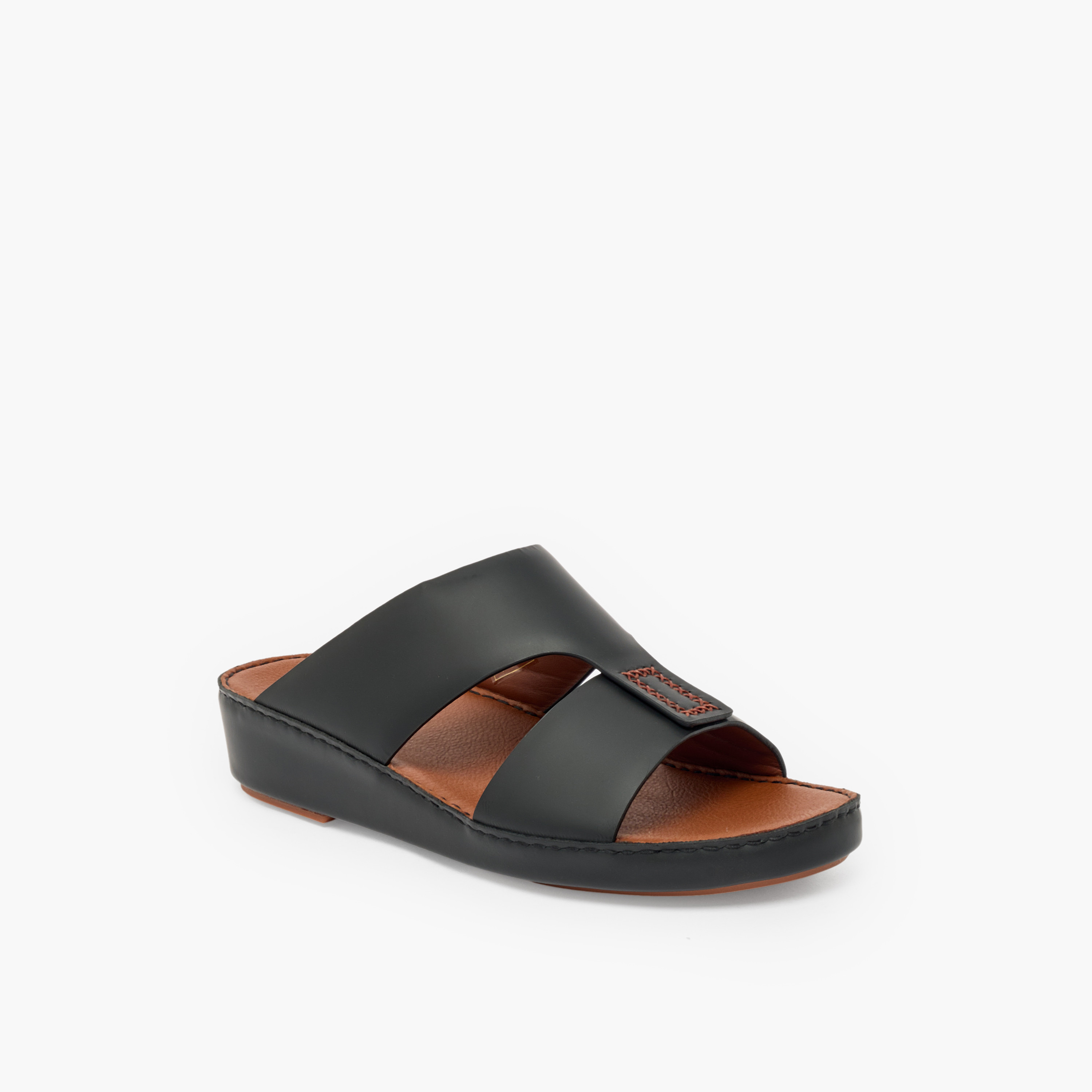 Duchini Men Leather Slip-On Arabic Sandals-men-shoes-sandals-image-2