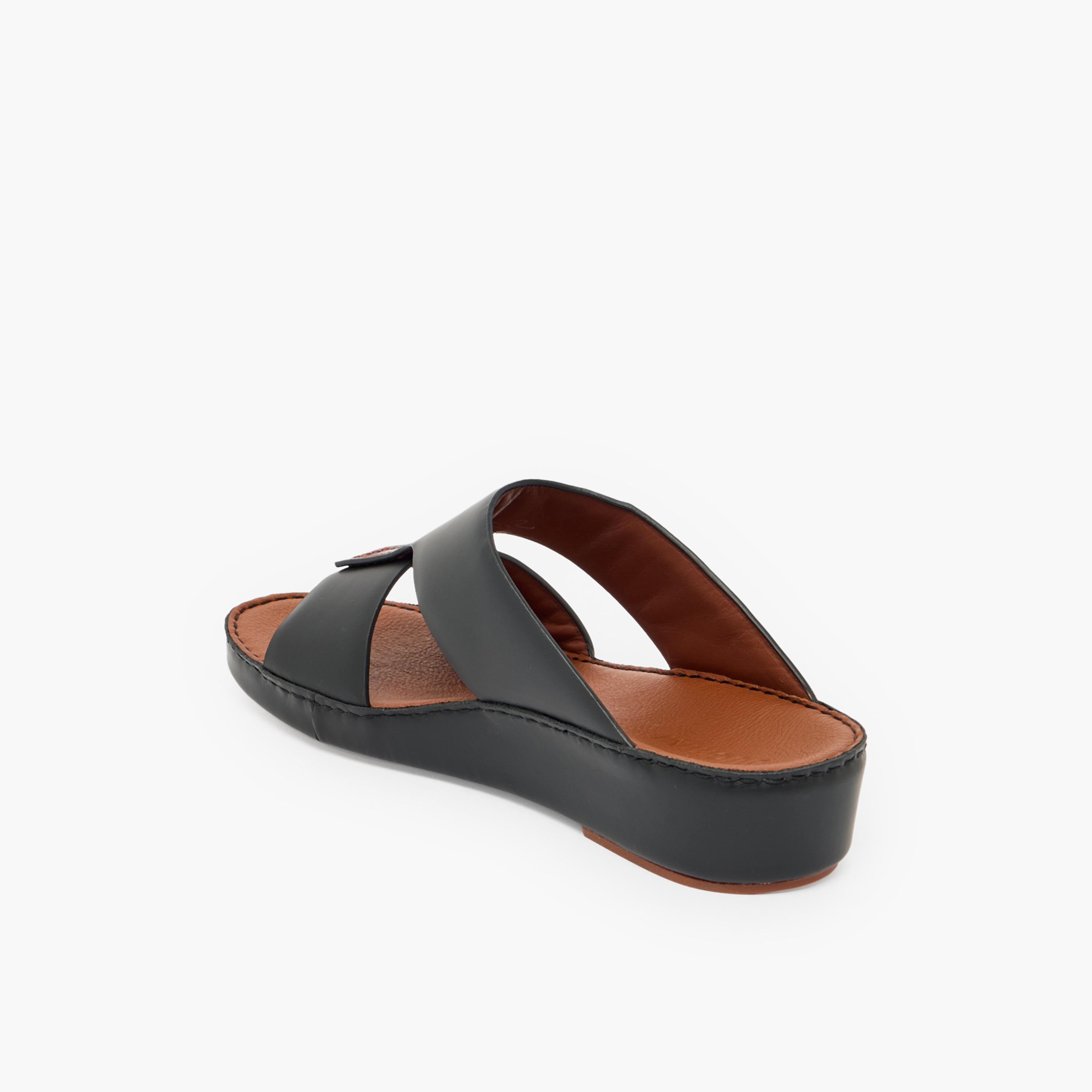 Duchini Men Leather Slip-On Arabic Sandals-men-shoes-sandals-image-5