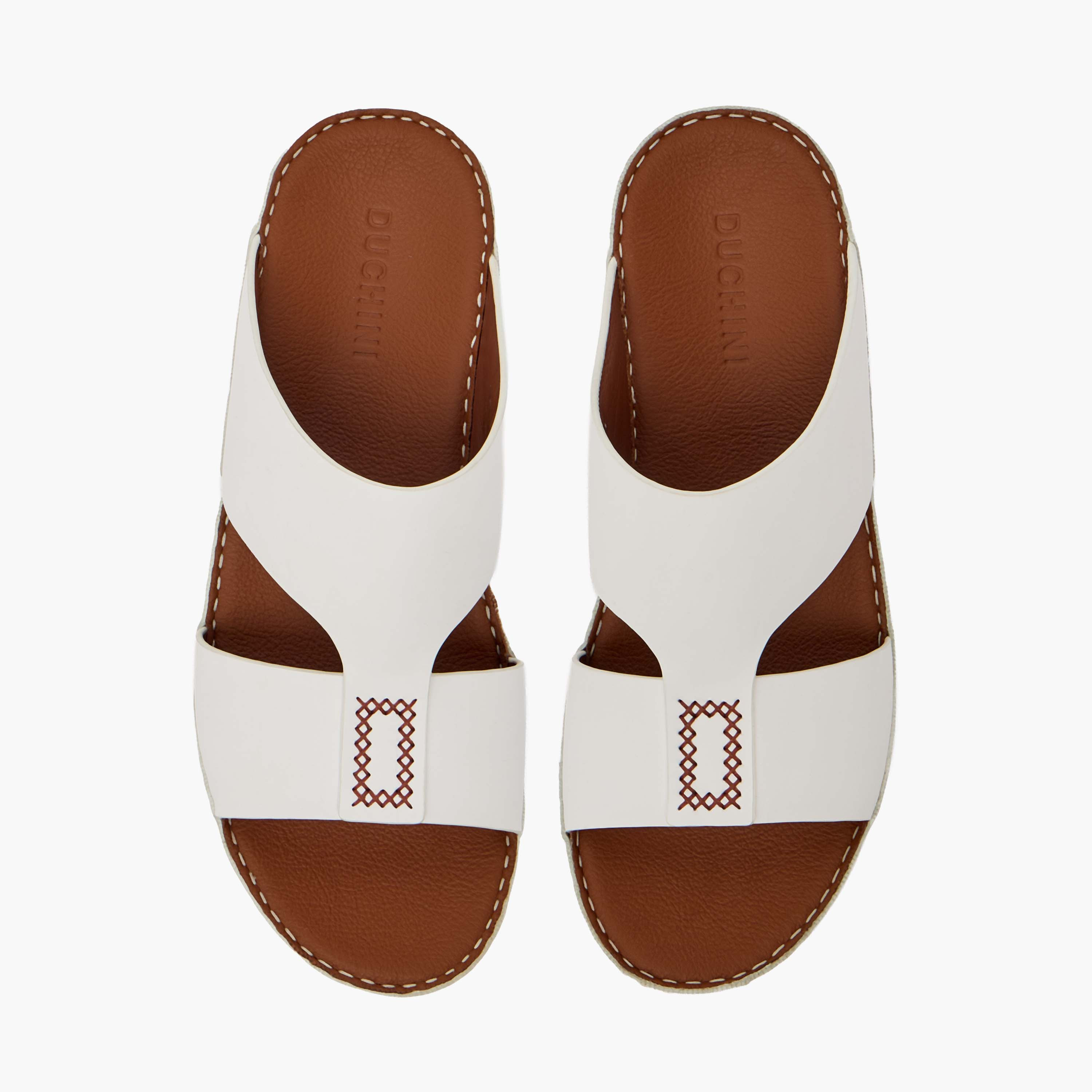 Duchini Men Leather Slip-On Arabic Sandals-men-shoes-sandals-image-1