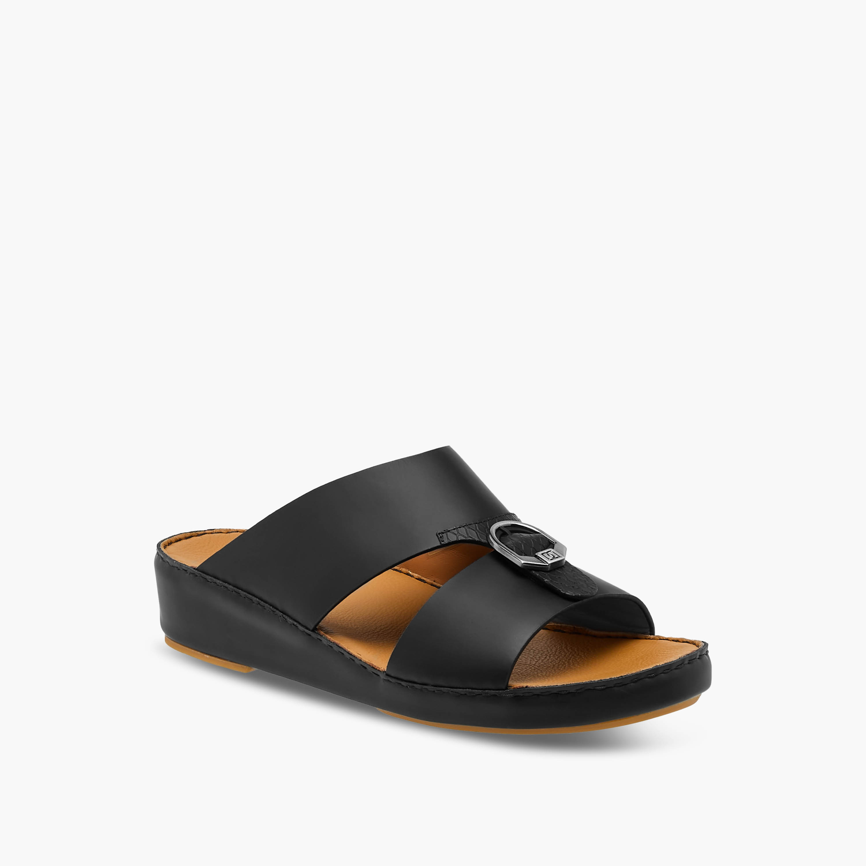 Duchini Men Buckle Accent Arabic Sandals-men-shoes-sandals-image-2