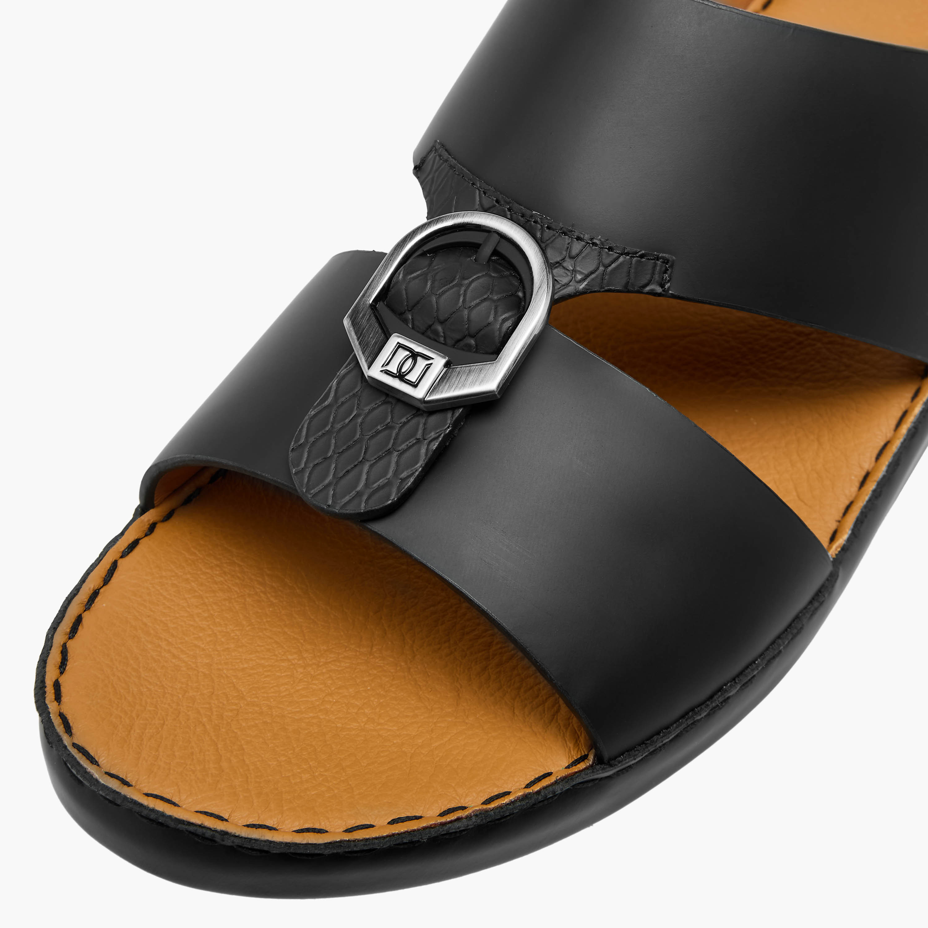 Duchini Men Buckle Accent Arabic Sandals-men-shoes-sandals-image-4