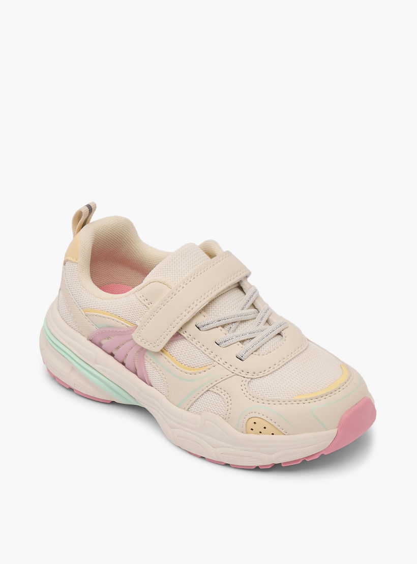حذاء رياضي بشريط لاصق للبنات من ليتل ميسي-girls-shoes-sneakers-image-2