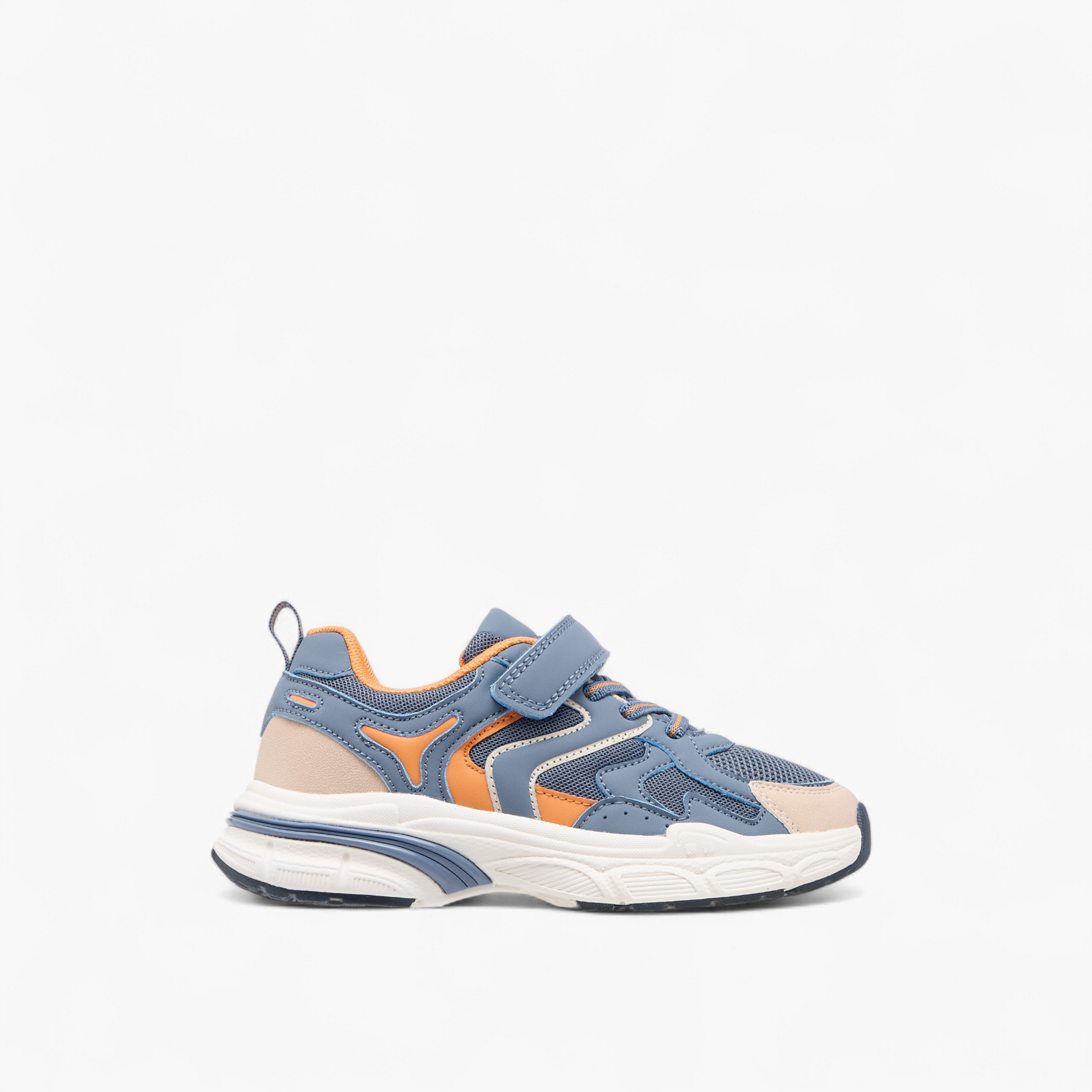 Mister Duchini Panelled Sneakers with Hook and Loop Closure-boys-shoes-sneakers-image-3