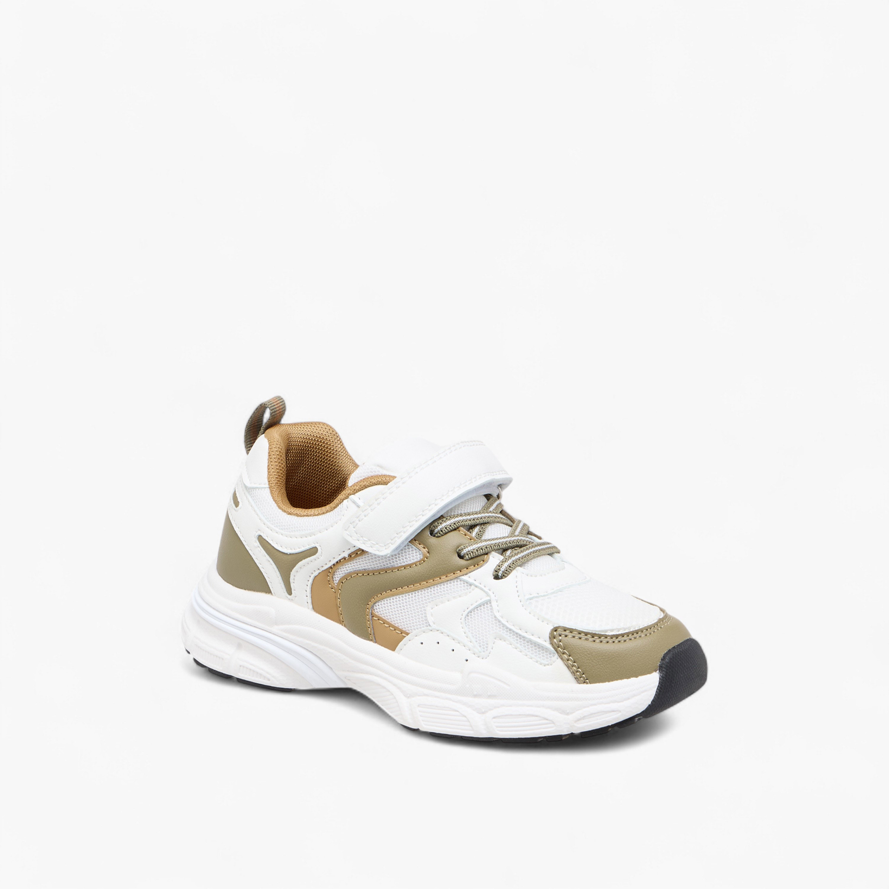Mister Duchini Panelled Sneakers with Hook and Loop Closure-boys-shoes-sneakers-image-2