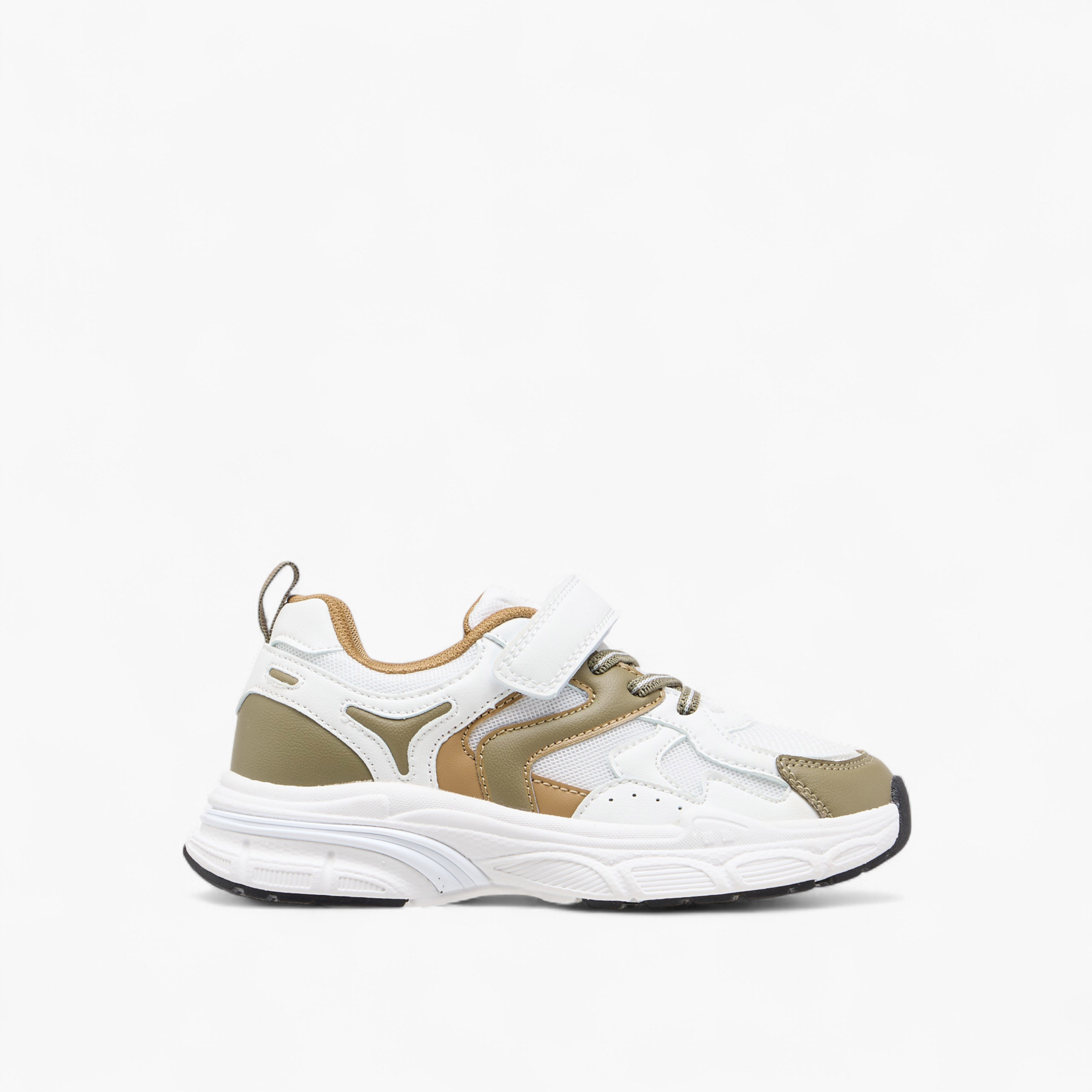 Mister Duchini Panelled Sneakers with Hook and Loop Closure-boys-shoes-sneakers-image-3