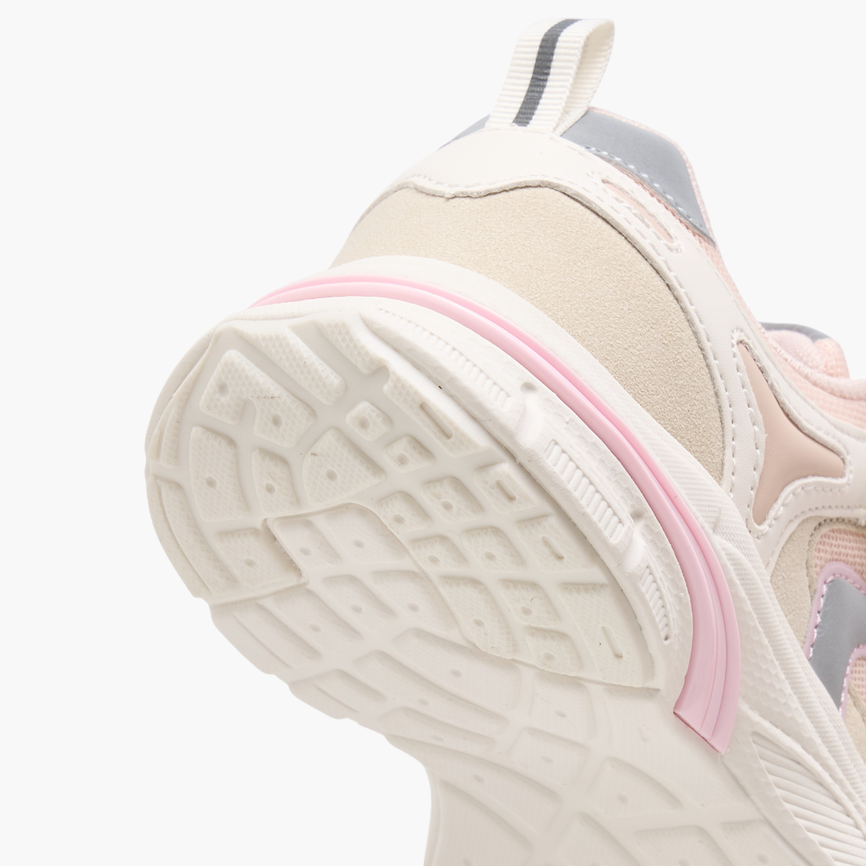 Little Missy Panelled Sneakers with Hook and Loop Closure-girls-shoes-sneakers-image-5